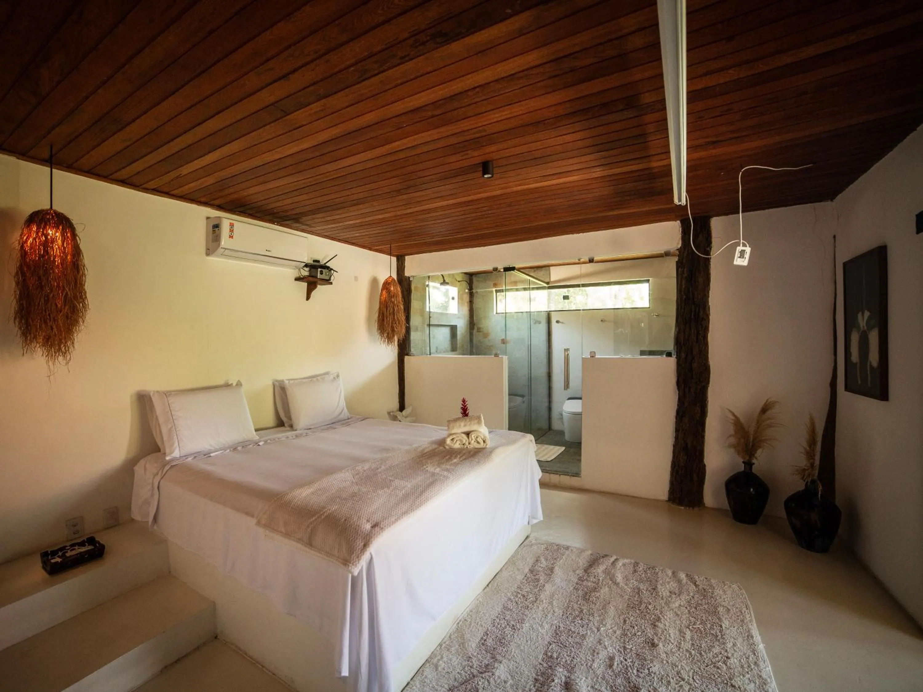 Bed in Pousada Casa da Praia