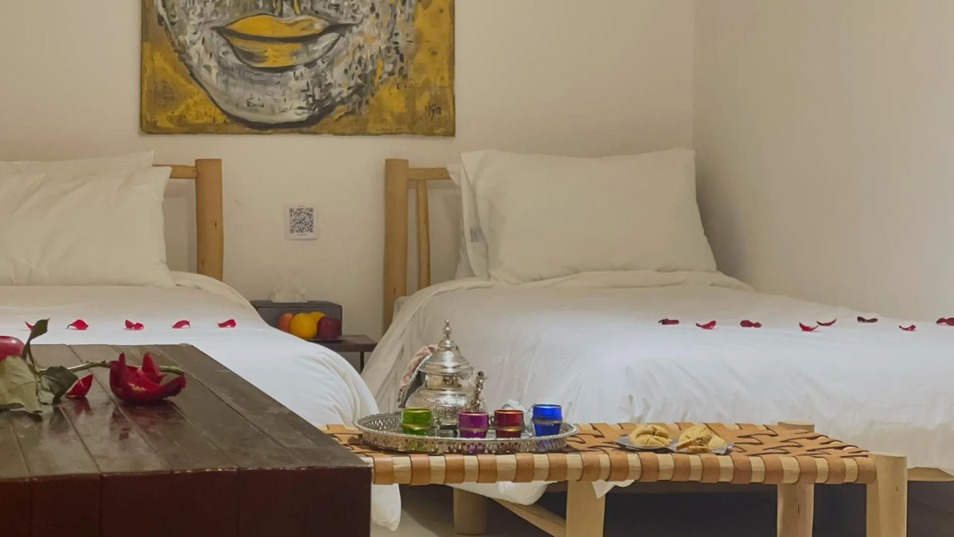 Bed in Riad Pourpre Medina