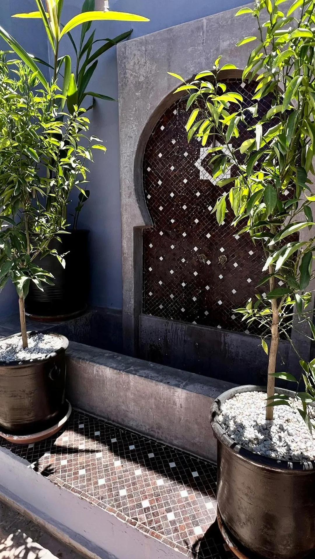 Decorative detail in Riad Pourpre Medina