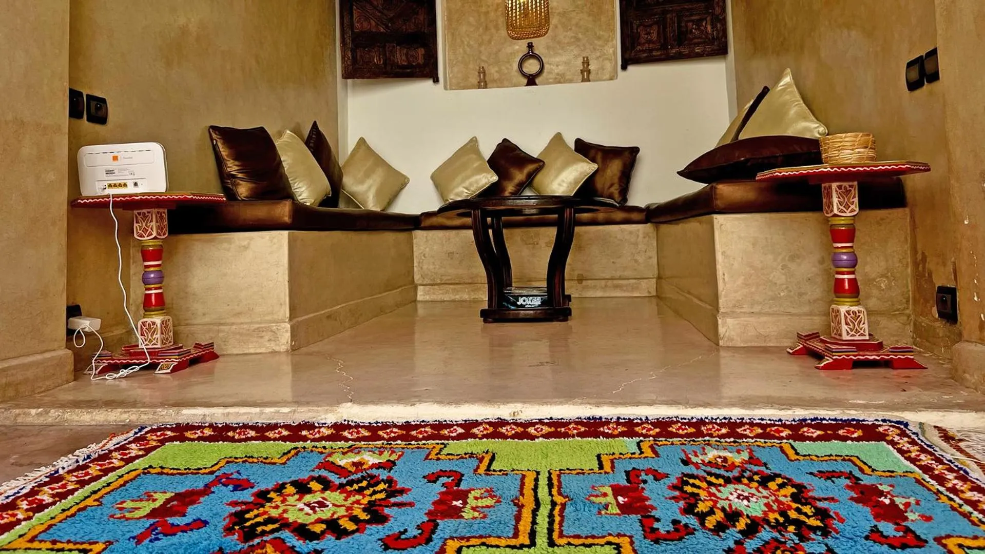 Living room in Riad Pourpre Medina