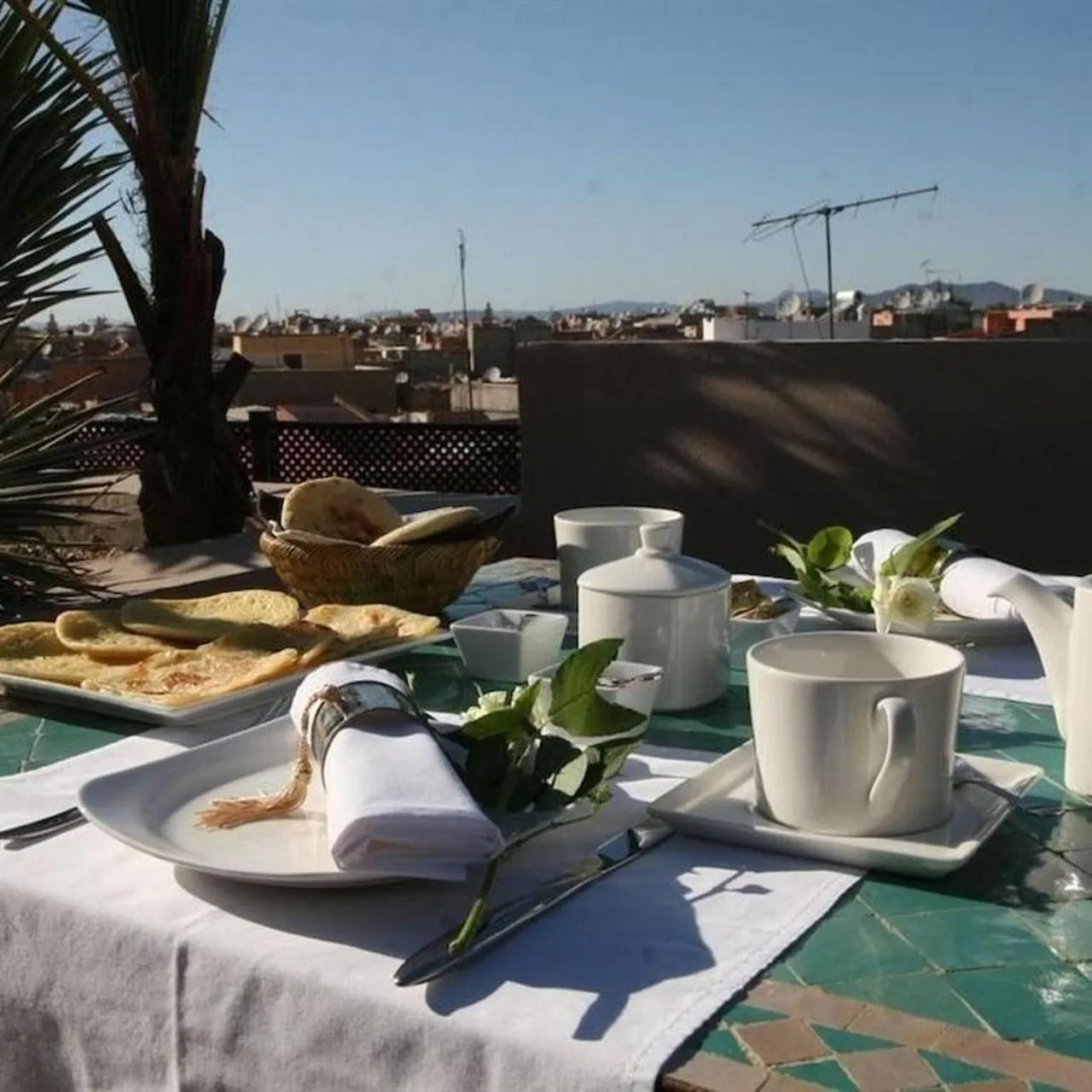 Balcony/Terrace in Riad Pourpre Medina