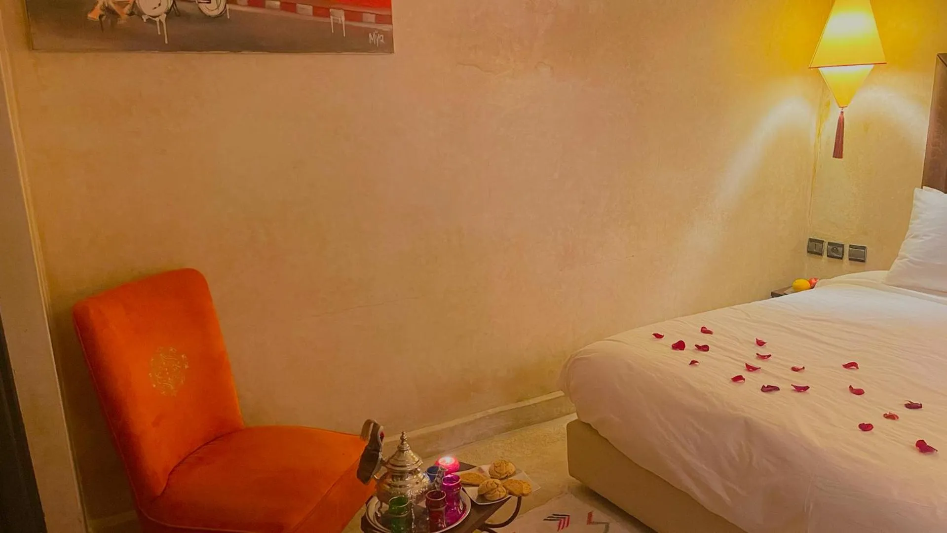 Bedroom, Bed in Riad Pourpre Medina