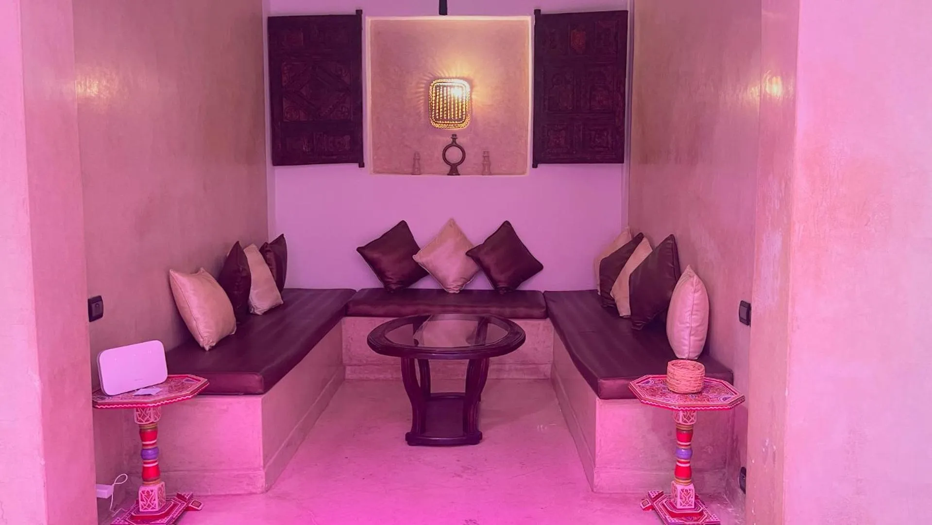Living room in Riad Pourpre Medina