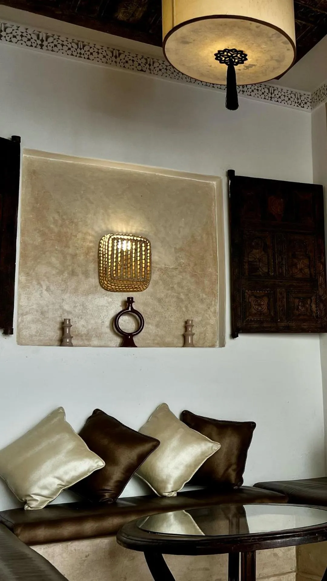 Living room in Riad Pourpre Medina