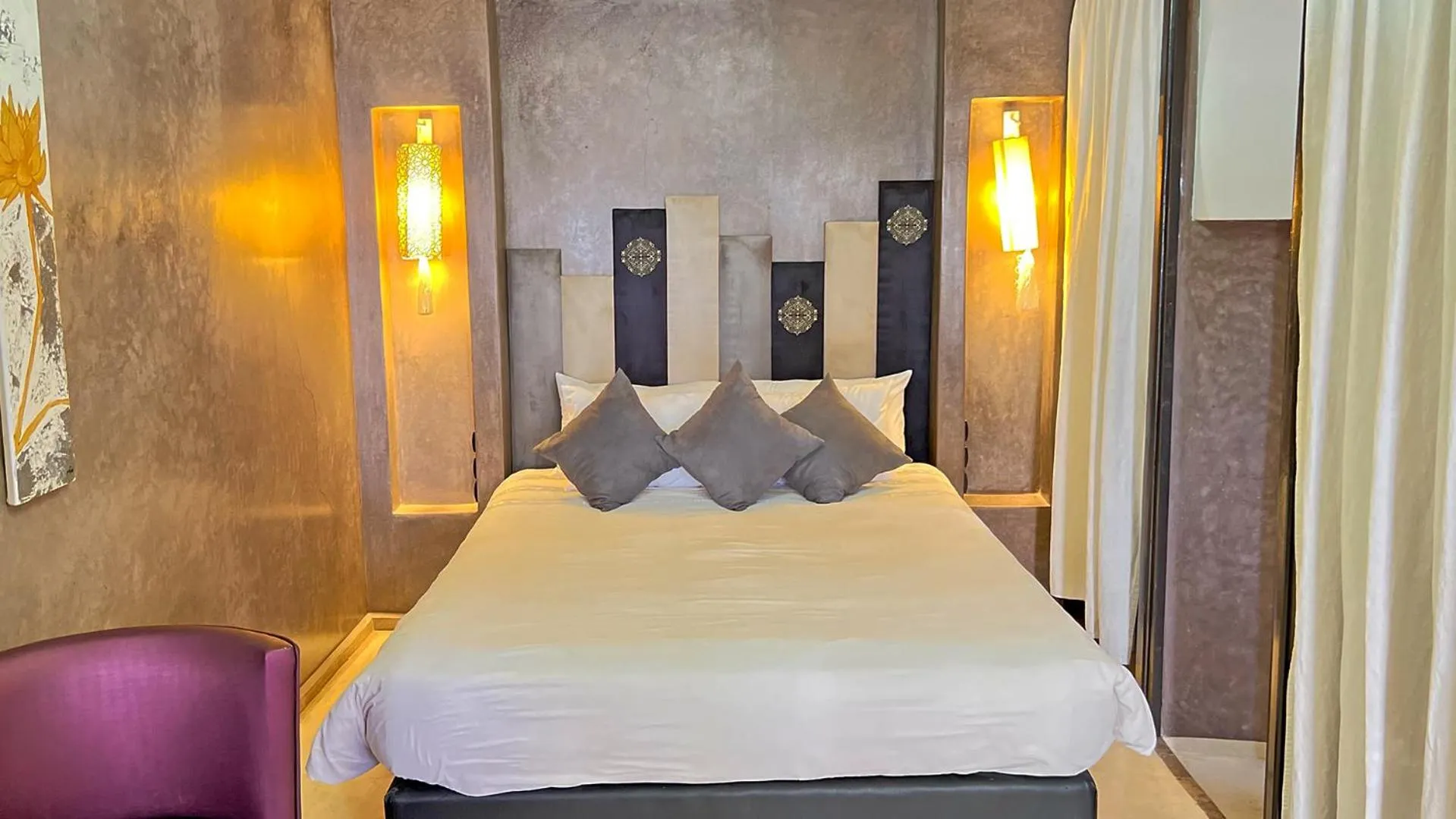 Bed in Riad Pourpre Medina