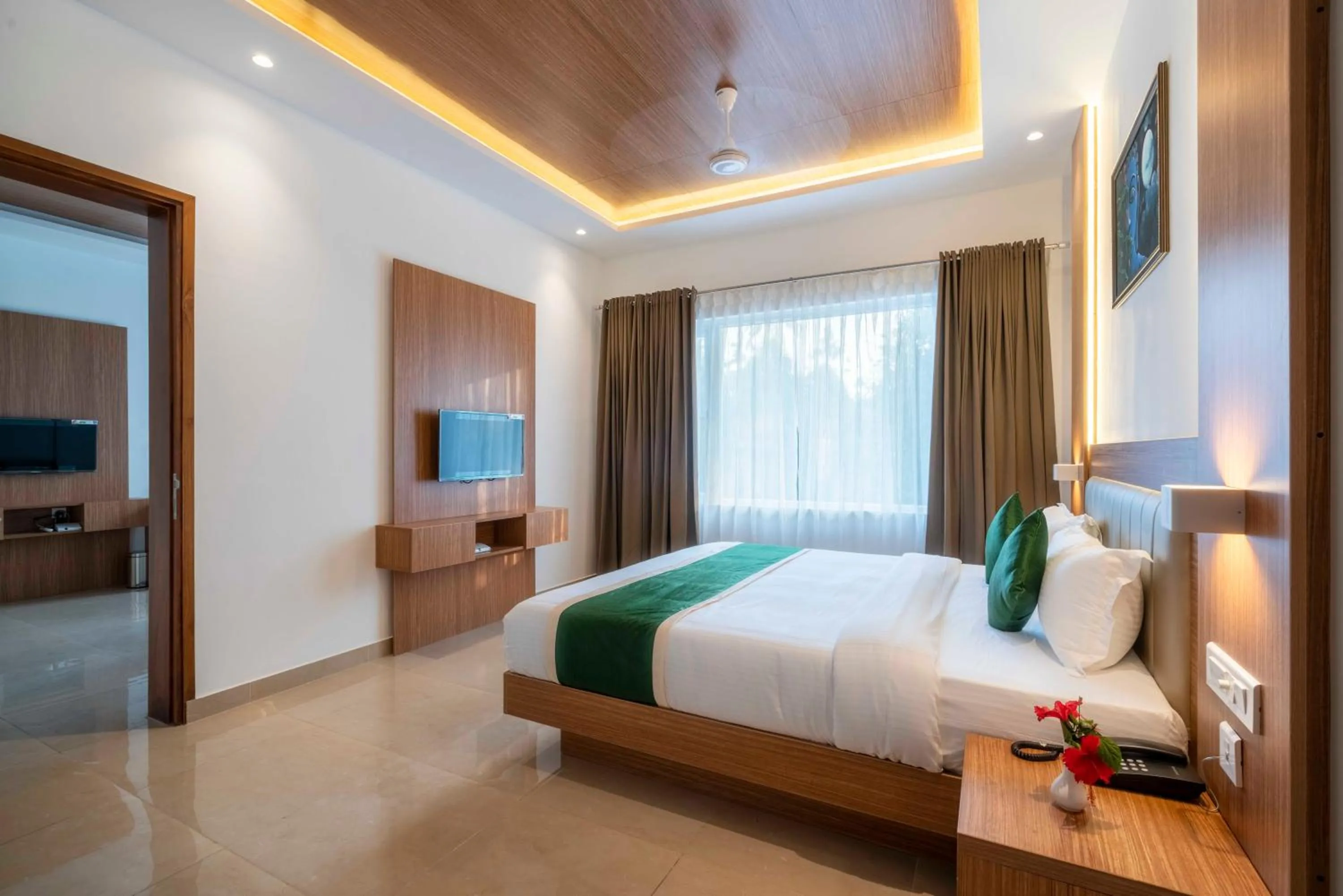 Bed in Hotel Panoramic