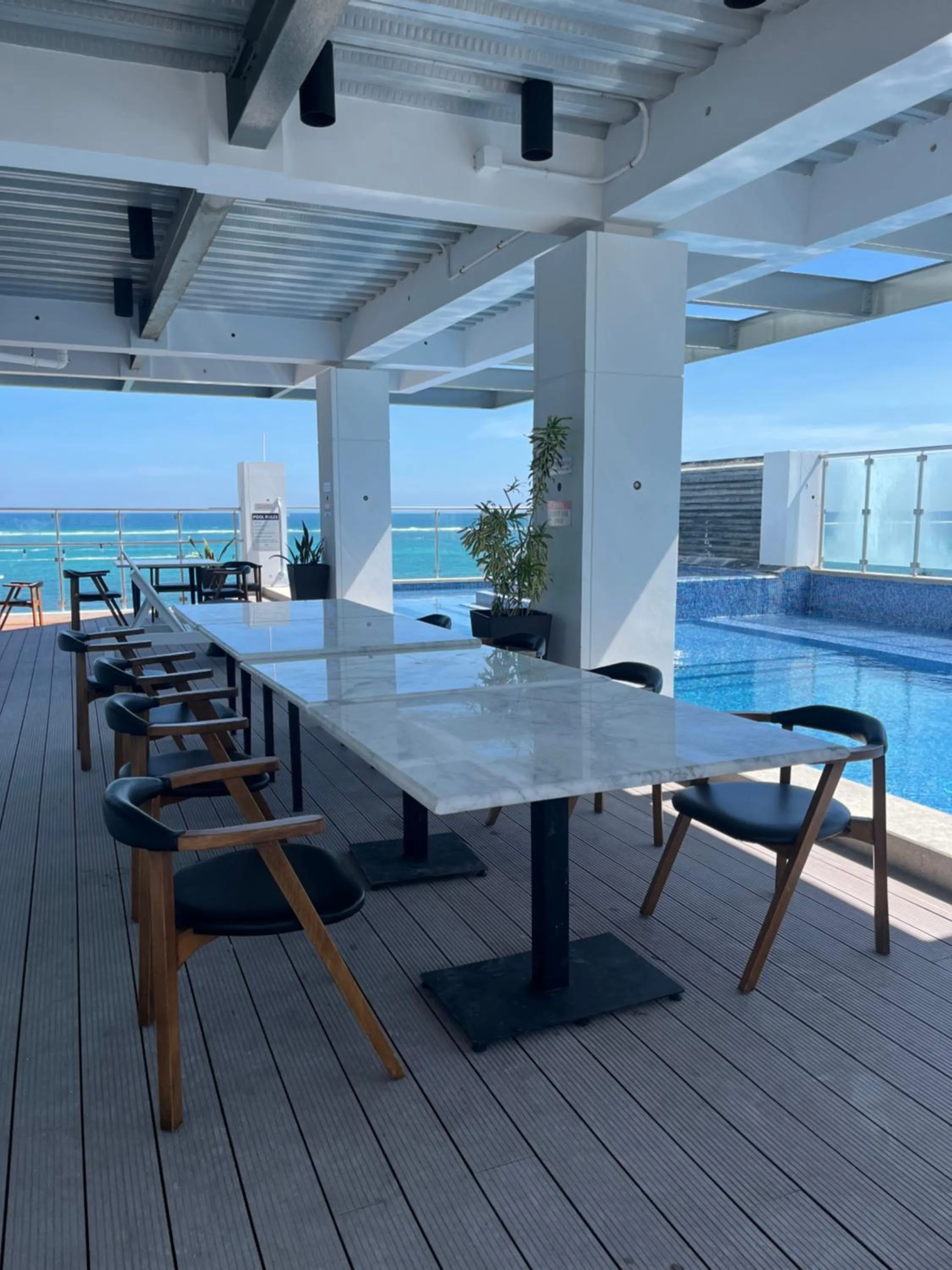 Pool view in The Watermark Hotel