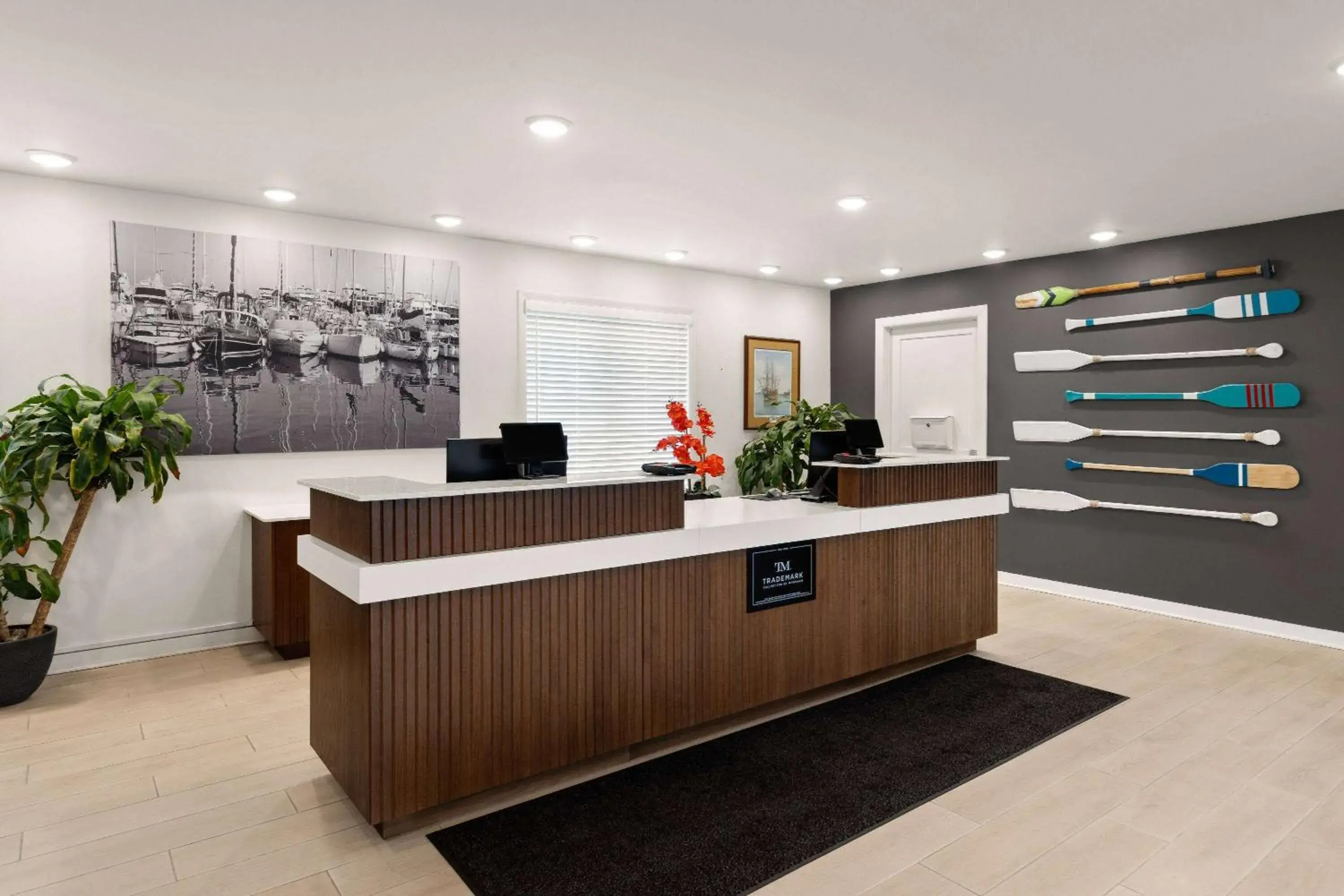 Lobby or reception in Hotel Manteo, Trademark Collection by Wyndham Lobby or reception in Hotel Manteo, Trademark Collection by Wyndham