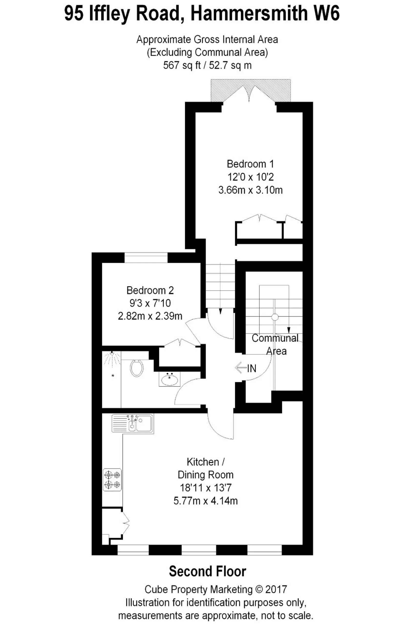 Floor plan in Holiday Lets London 4