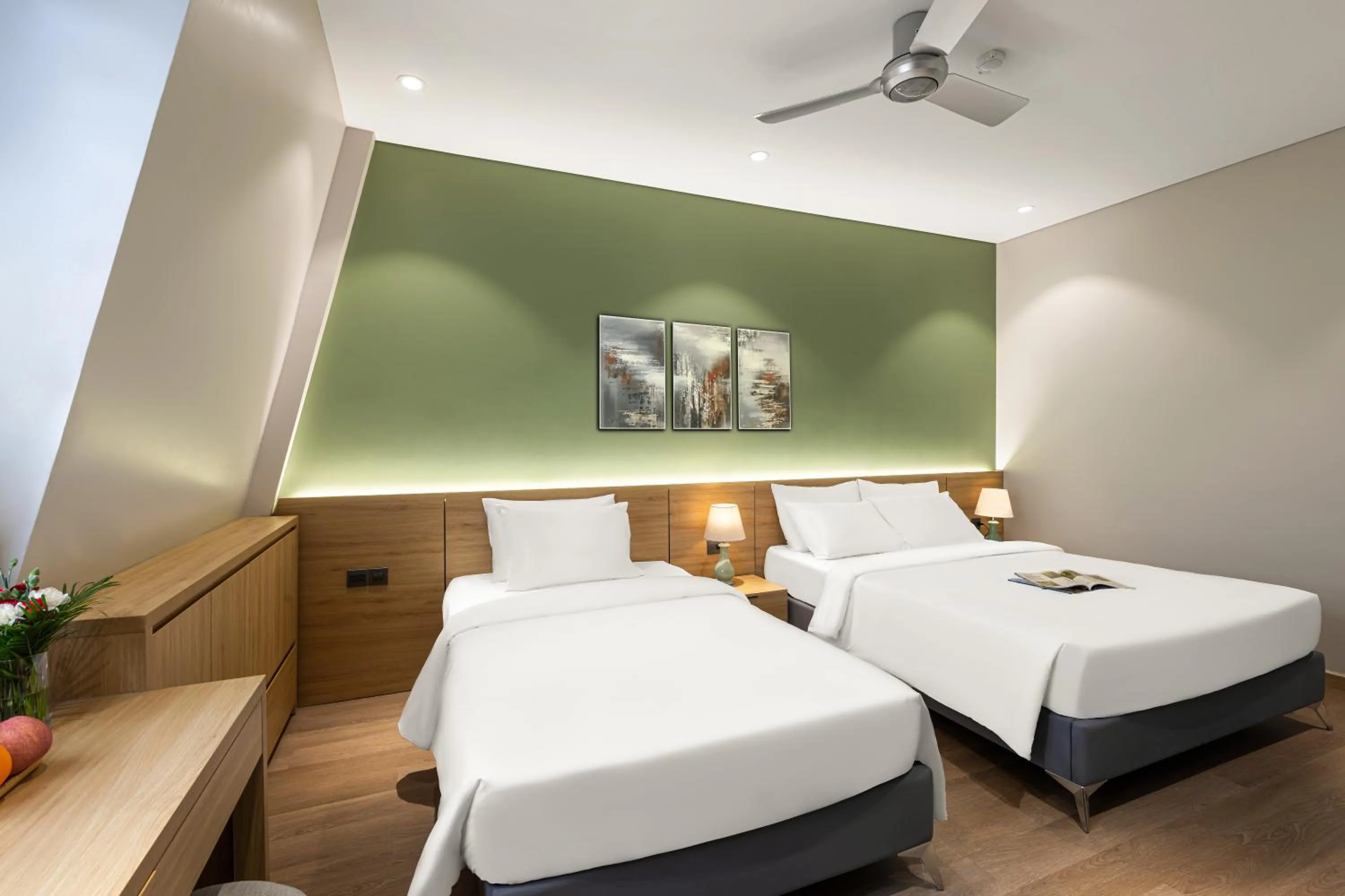 furniture, Bed in Laputa Hotel Phú Quốc