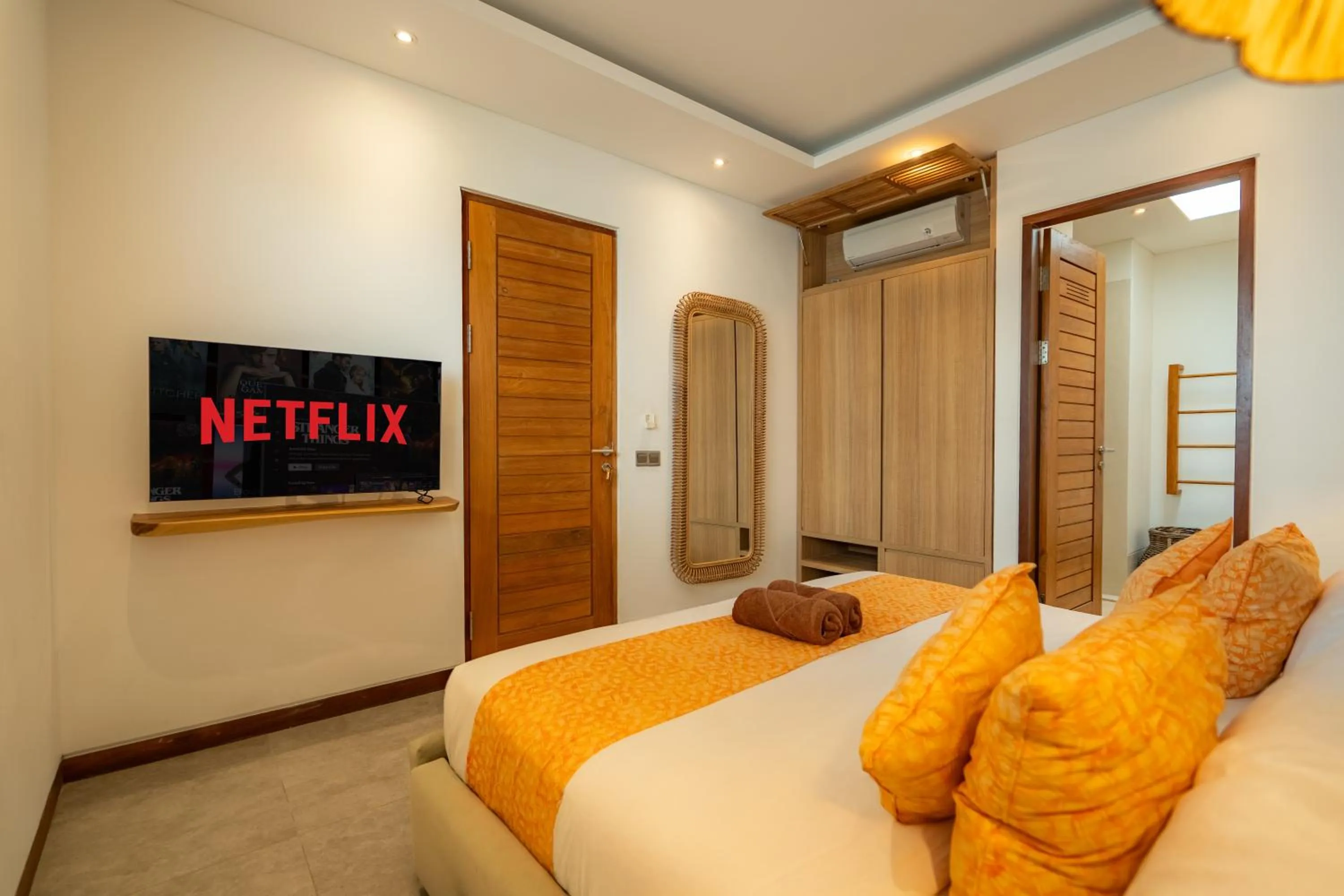 Bedroom, Bed in Flores Villa by Betterplace