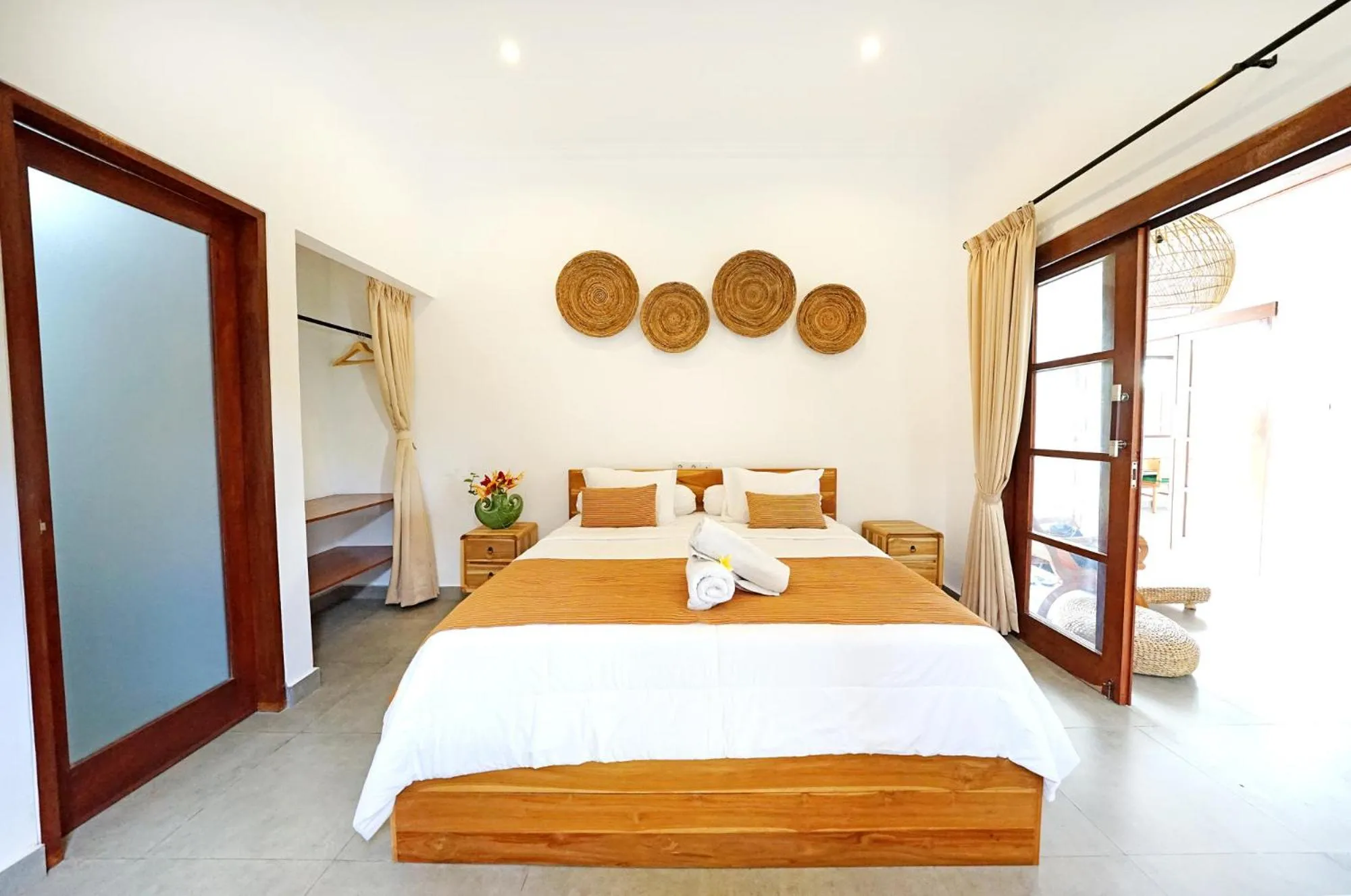 Bedroom, Bed in The Lavana Villa Kubu Life Kerobokan Seminyak (3 Bedroom Villa)