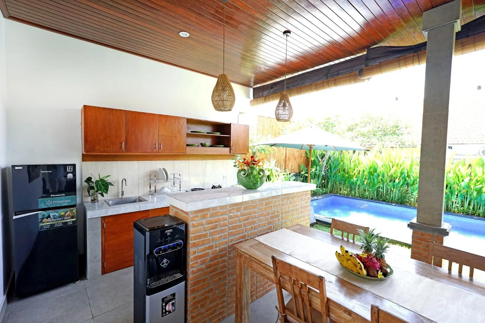 kitchen, Kitchen/Kitchenette in The Lavana Villa Kubu Life Kerobokan Seminyak (3 Bedroom Villa)