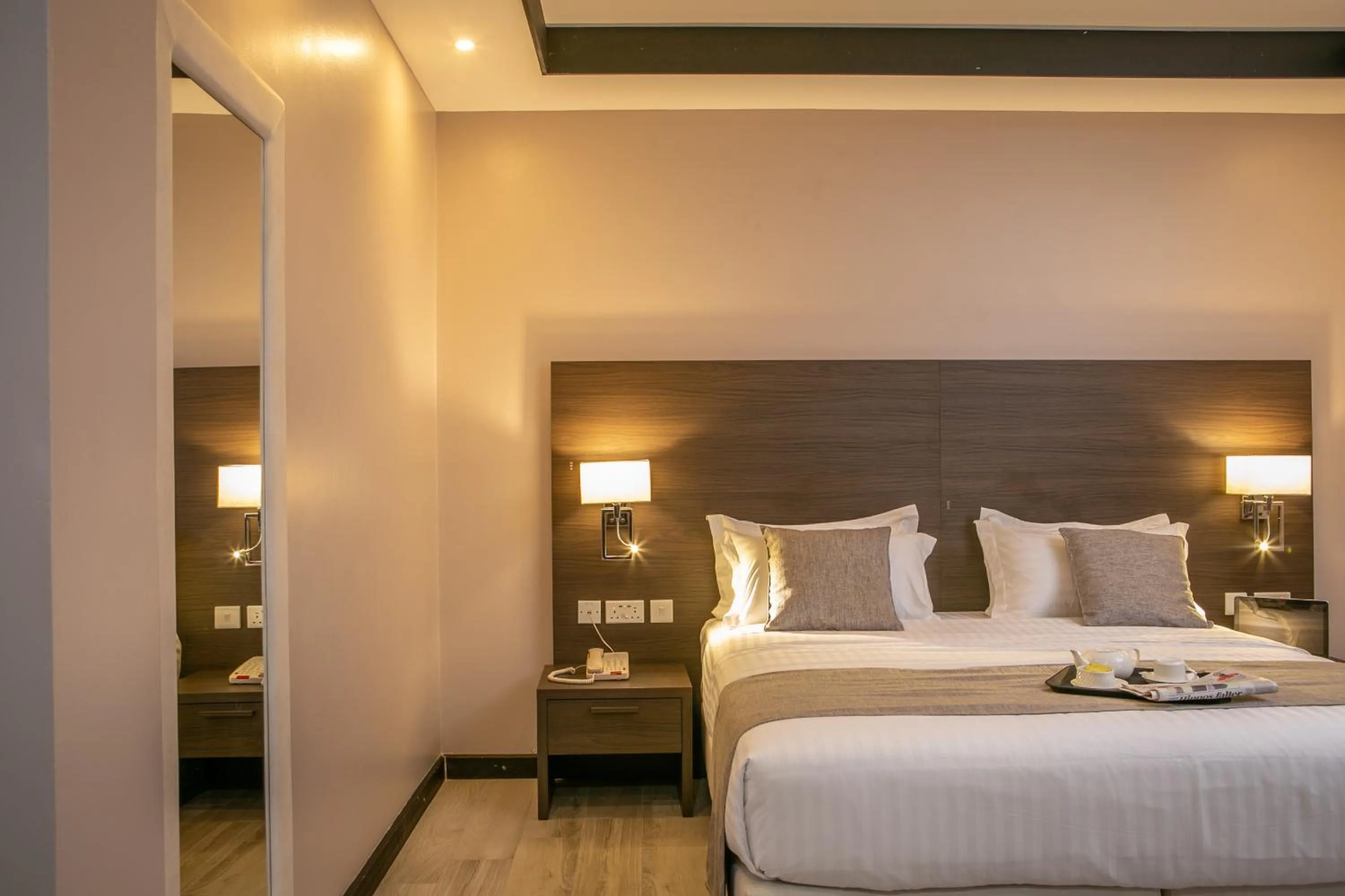 Bed in Source of The Nile Hotel- Namanve Branch