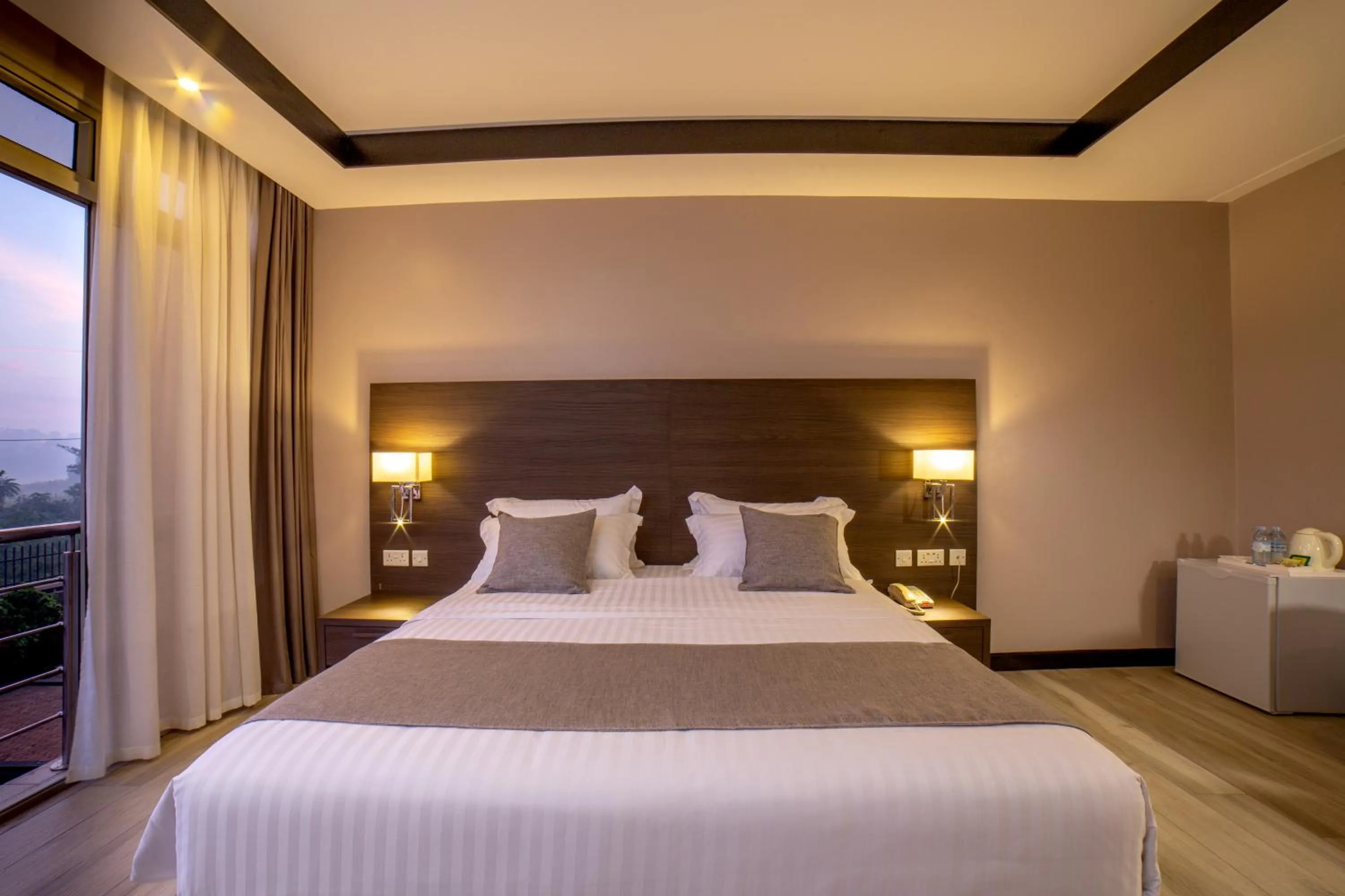 Bed in Source of The Nile Hotel- Namanve Branch