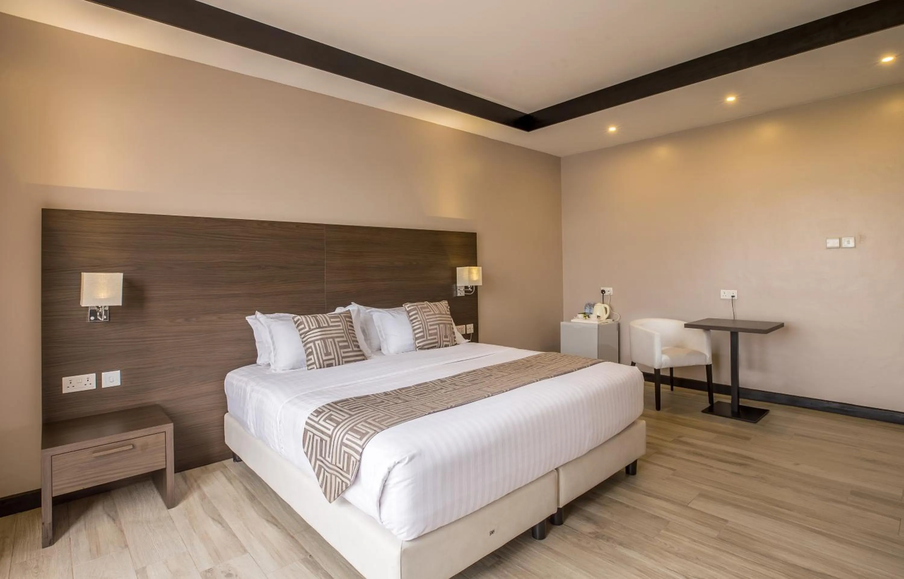 Photo of the whole room, Bed in Source of The Nile Hotel- Namanve Branch