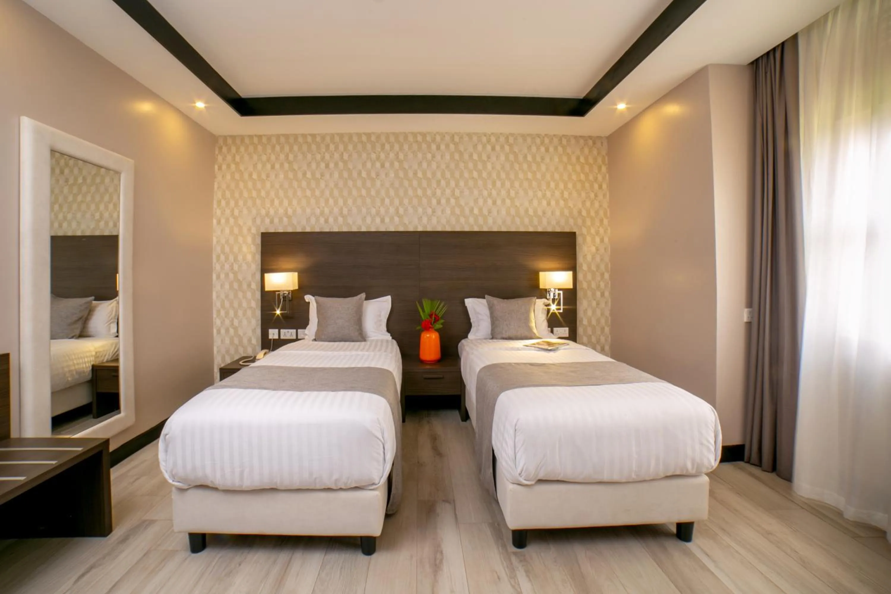 Bed in Source of The Nile Hotel- Namanve Branch