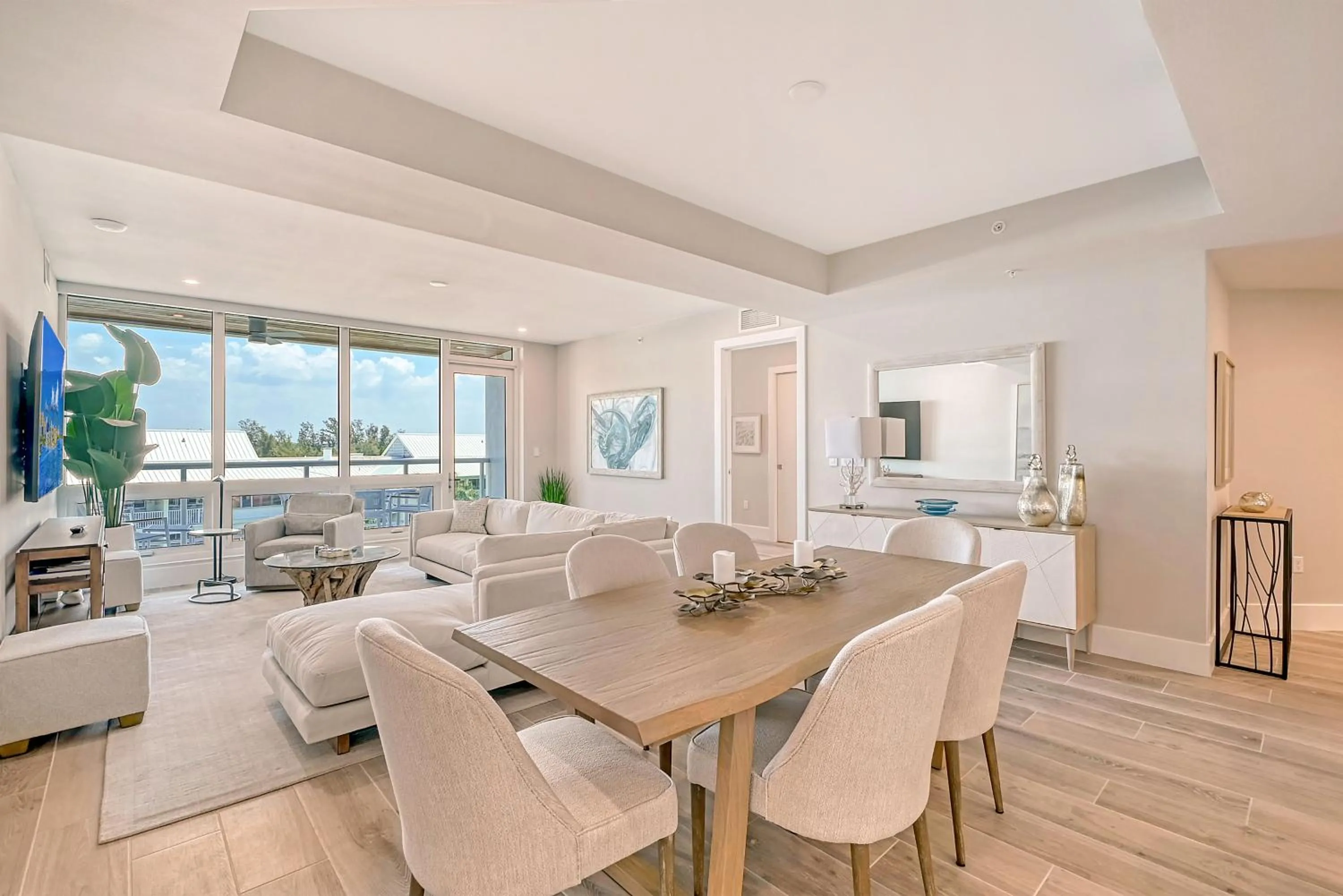 Seating area in Ten35 Seaside Rentals