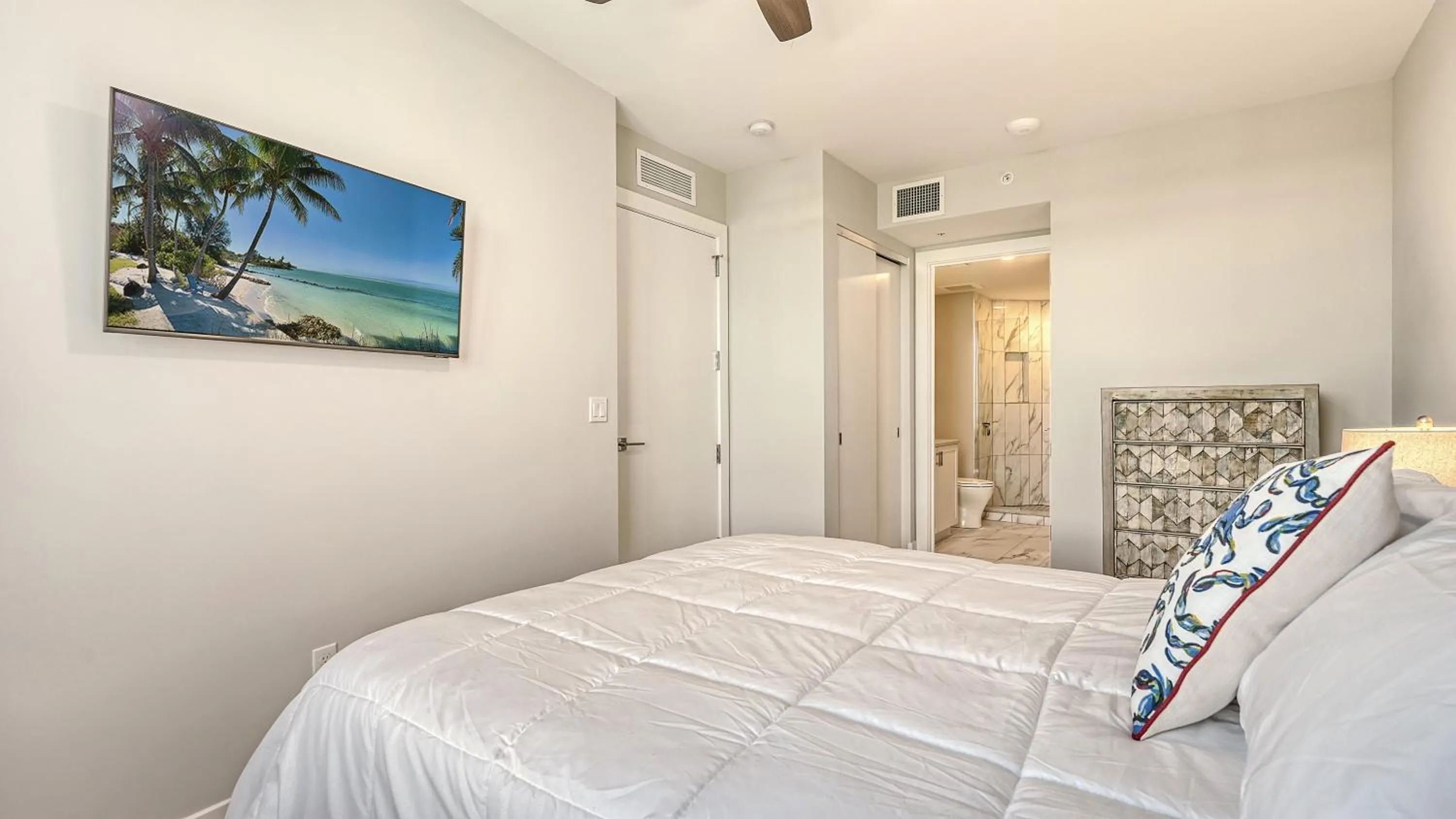 Bed in Ten35 Seaside Rentals