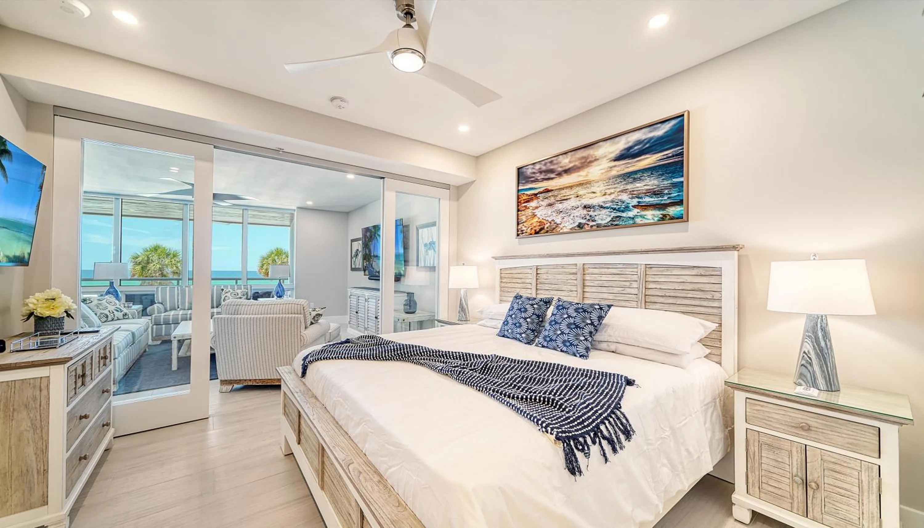 Bed in Ten35 Seaside Rentals