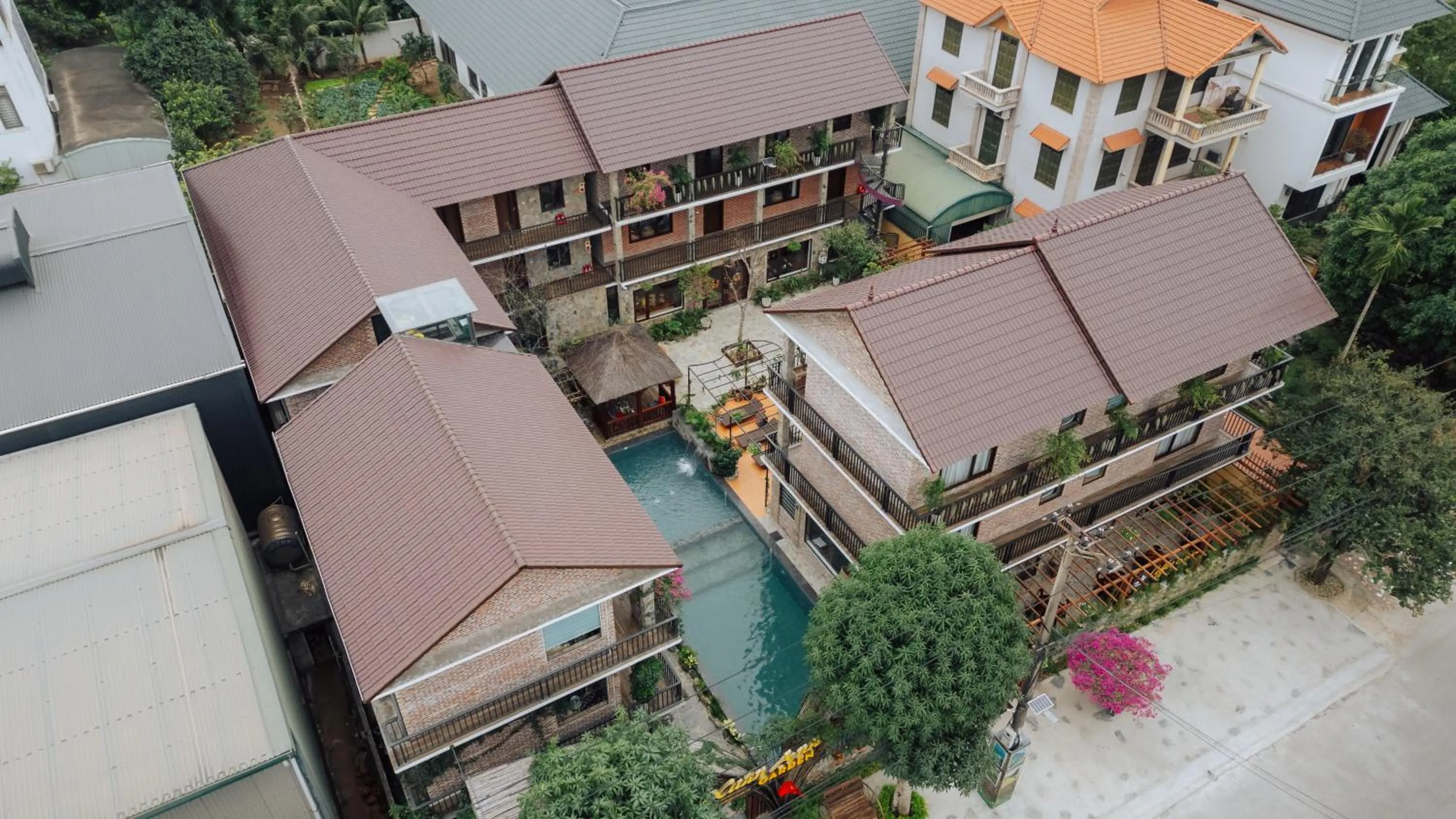 Bird's eye view in Xuân Anh Garden