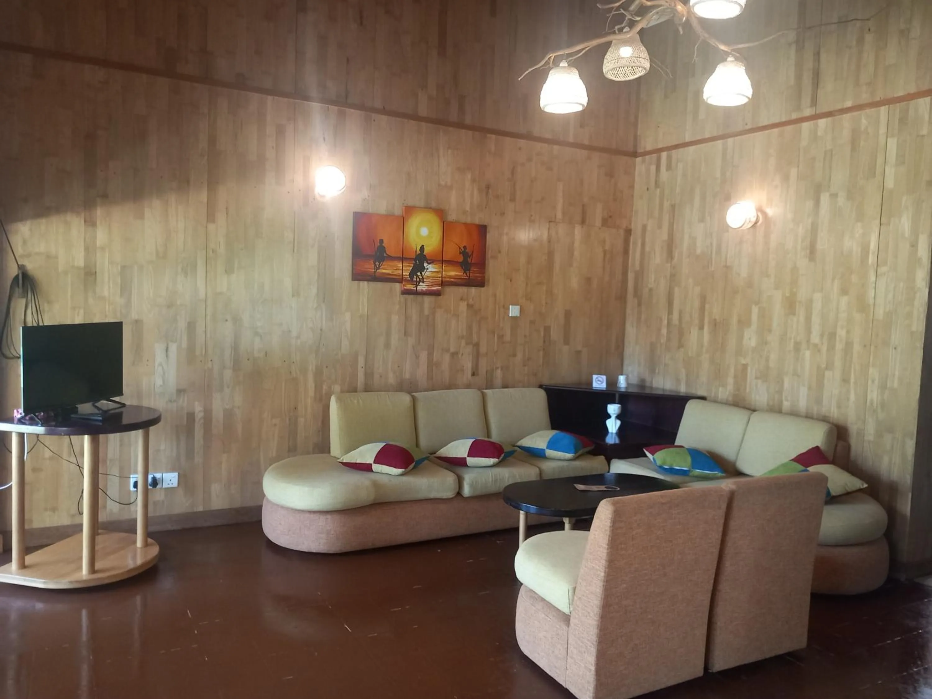 Seating area in Lake Resort Bolgoda