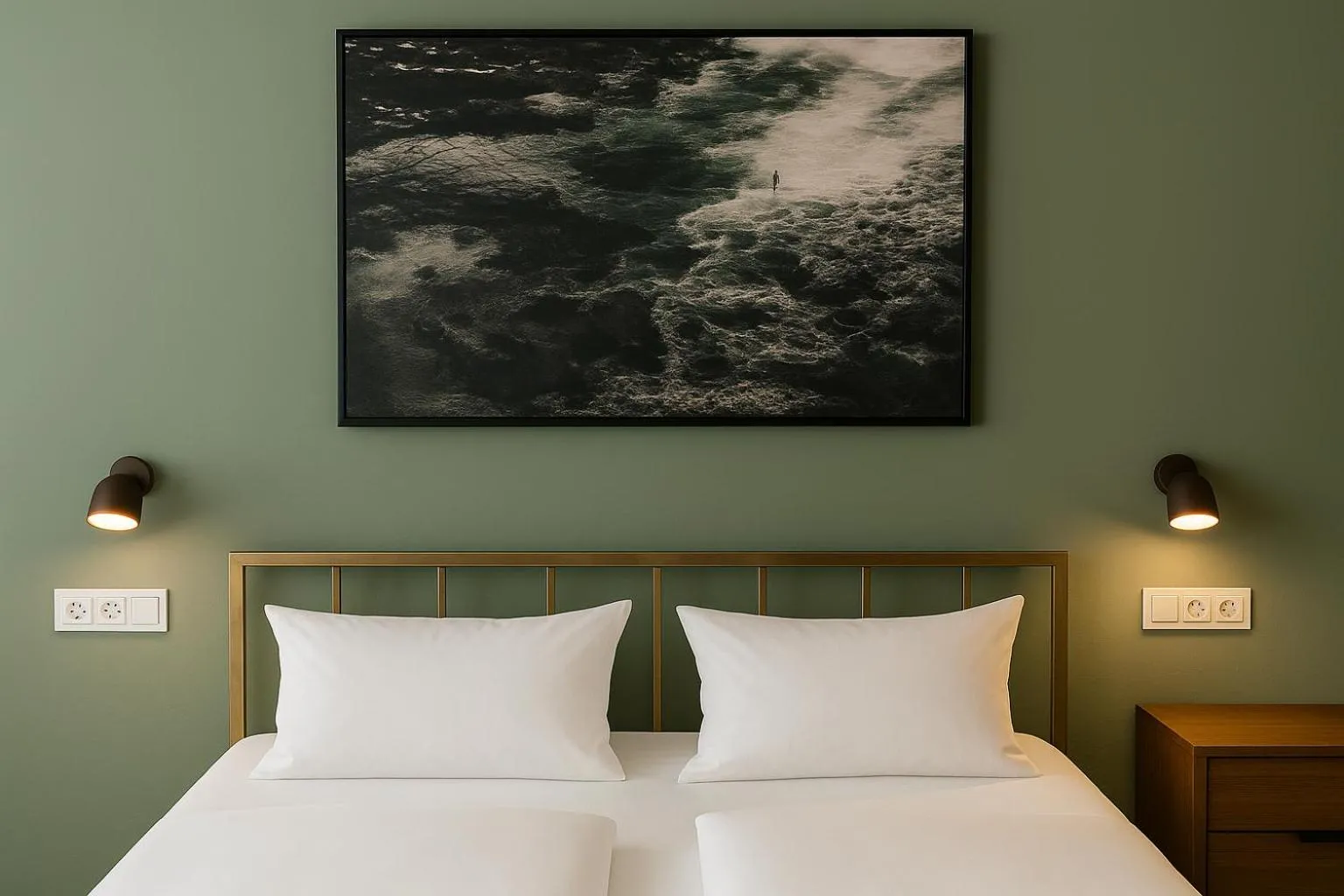 Bed in Weinstockwerk Hotel St Peter