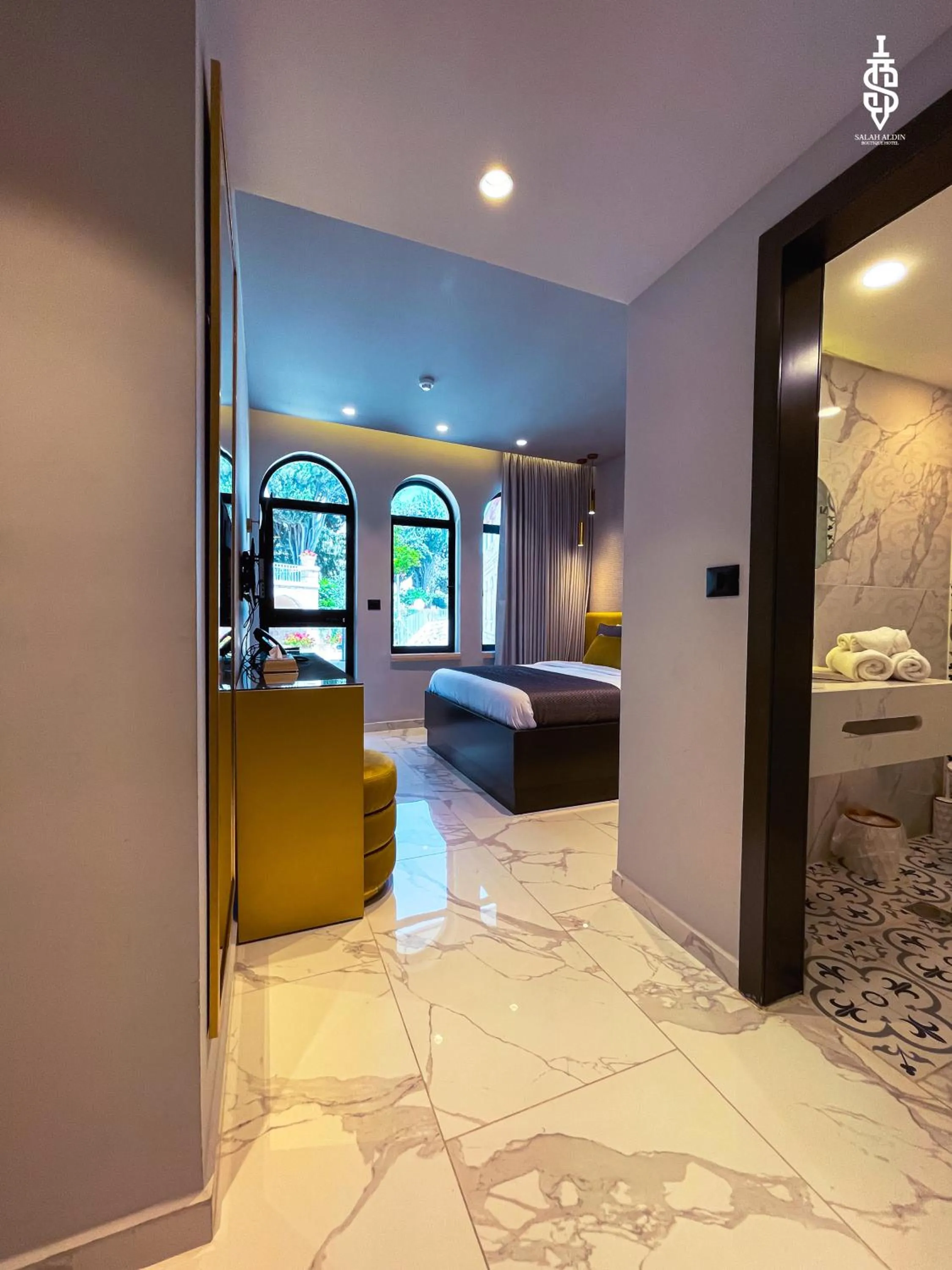 Bed in Saladin Boutique Hotel