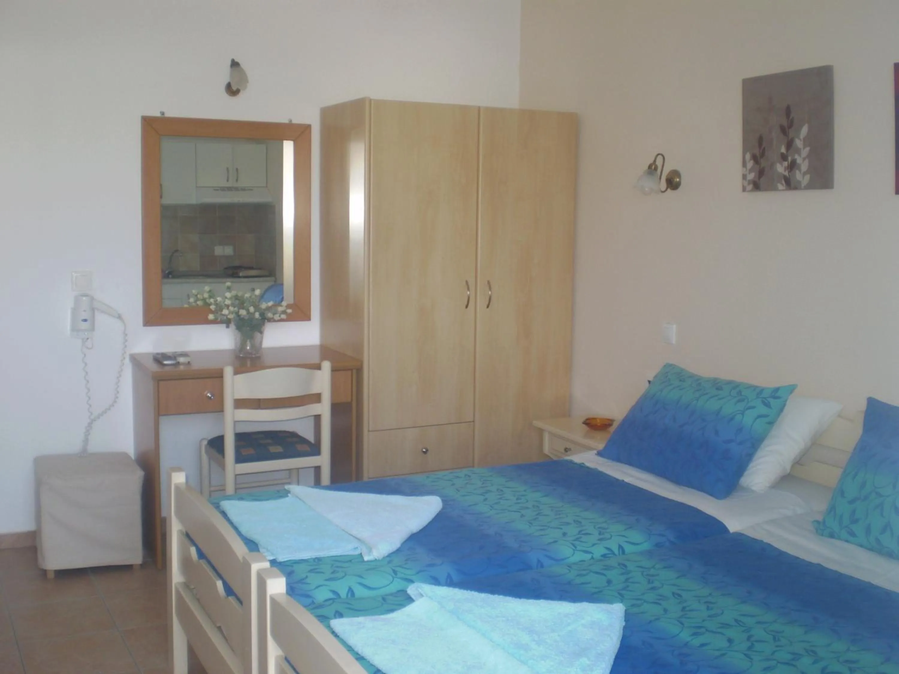 Bed in Galini Pension