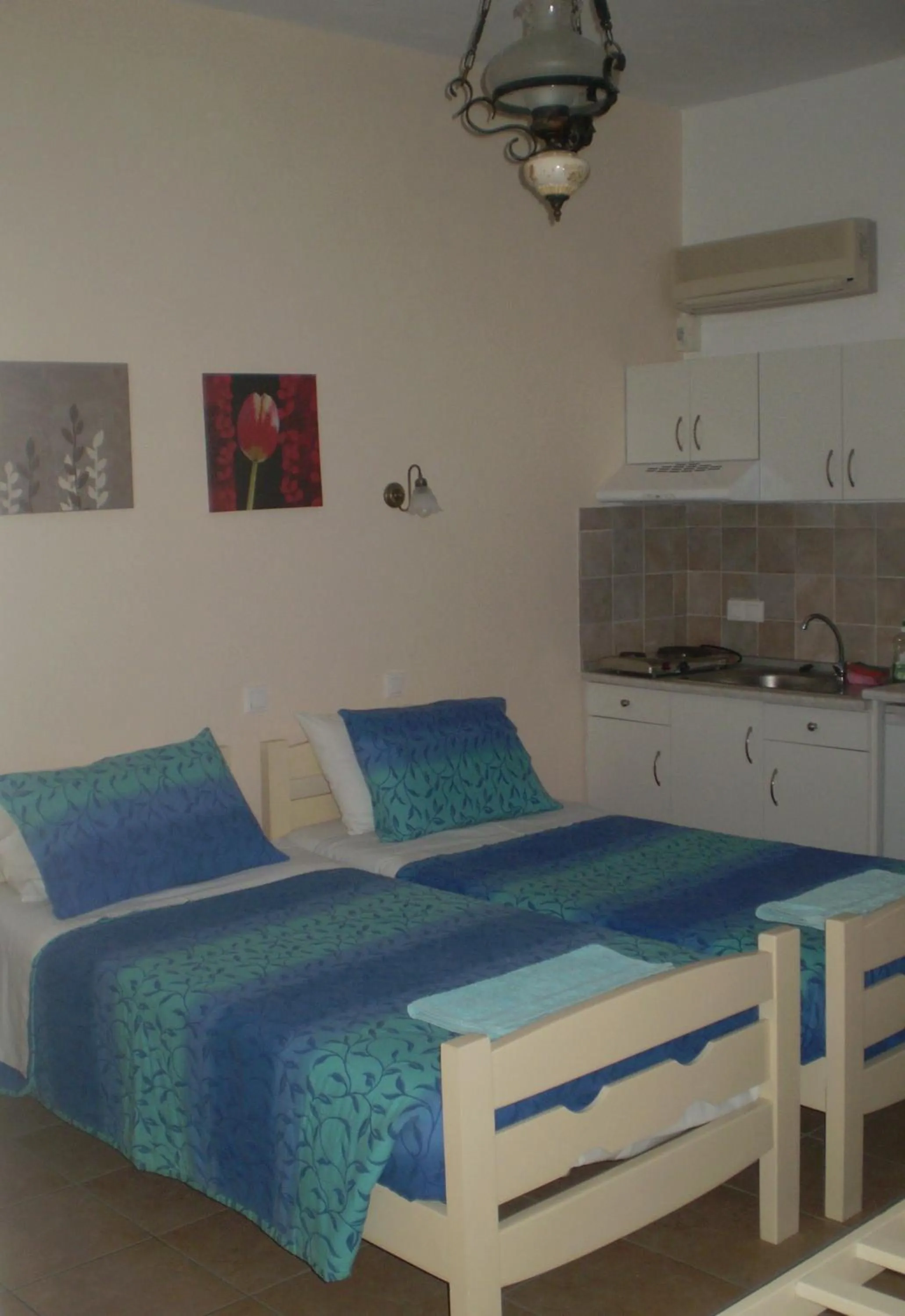 Bed in Galini Pension
