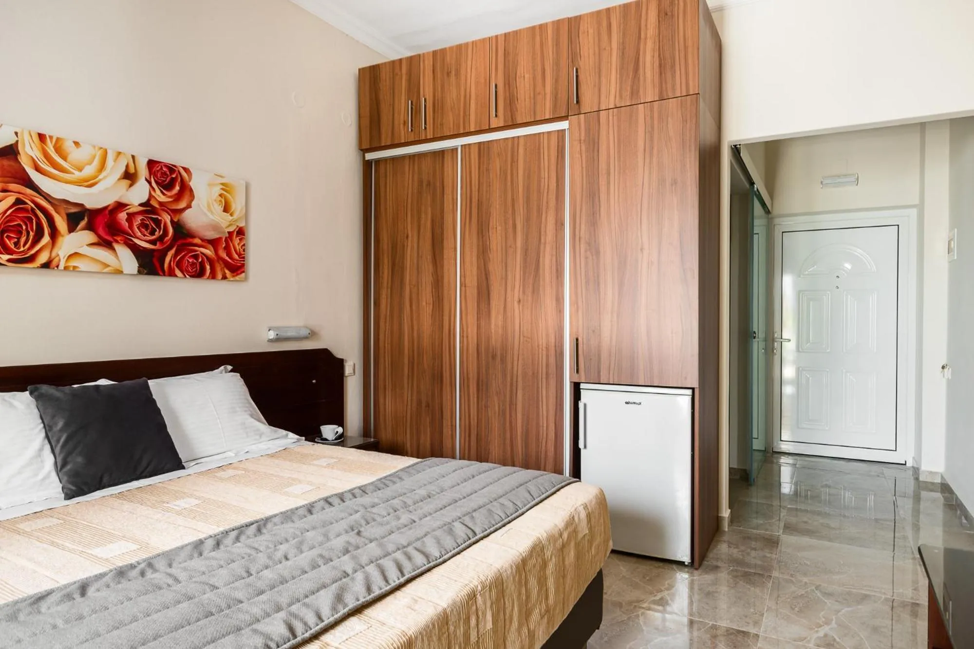 Bed in Konstantina Apartments