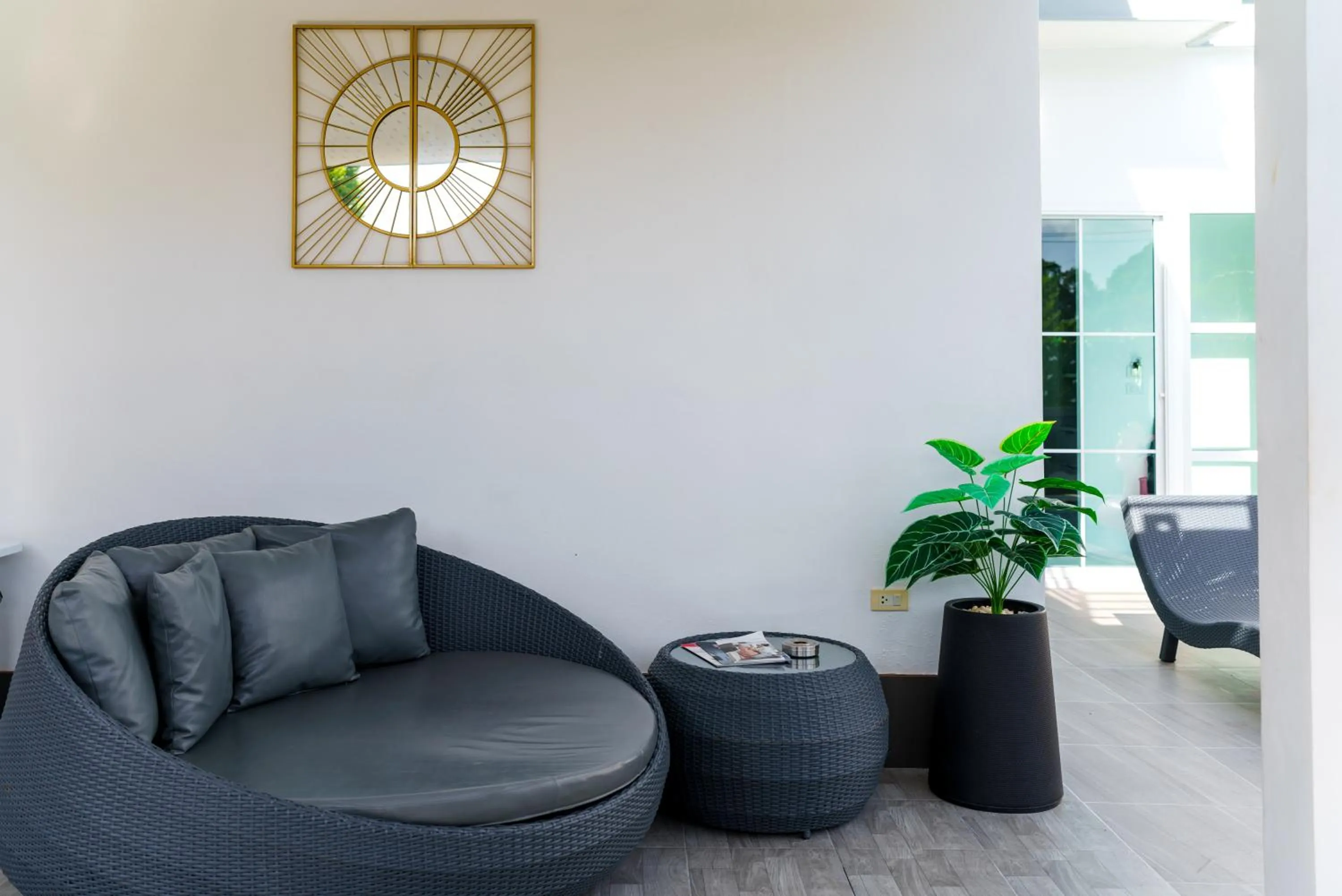 Seating area in Lark Pool Villa Aonang Krabi