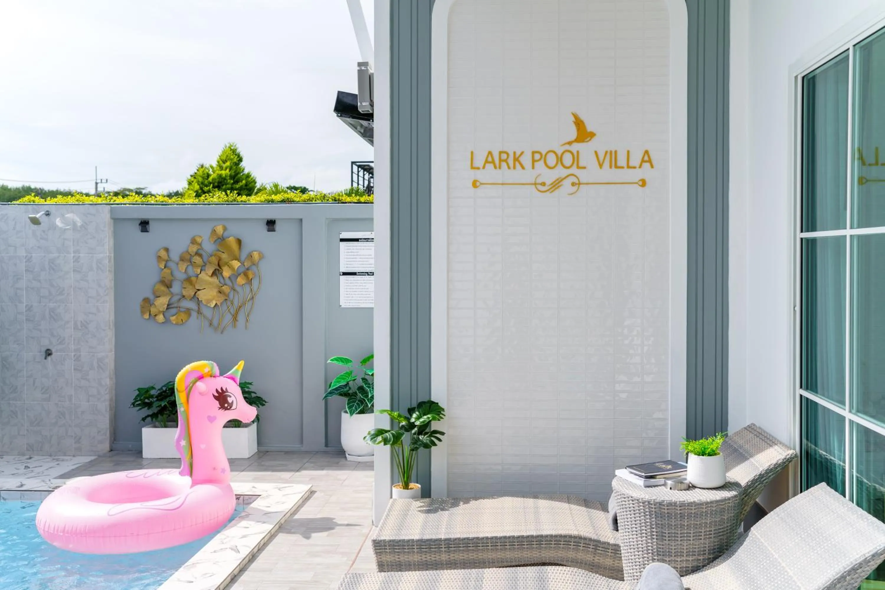 Balcony/Terrace in Lark Pool Villa Aonang Krabi