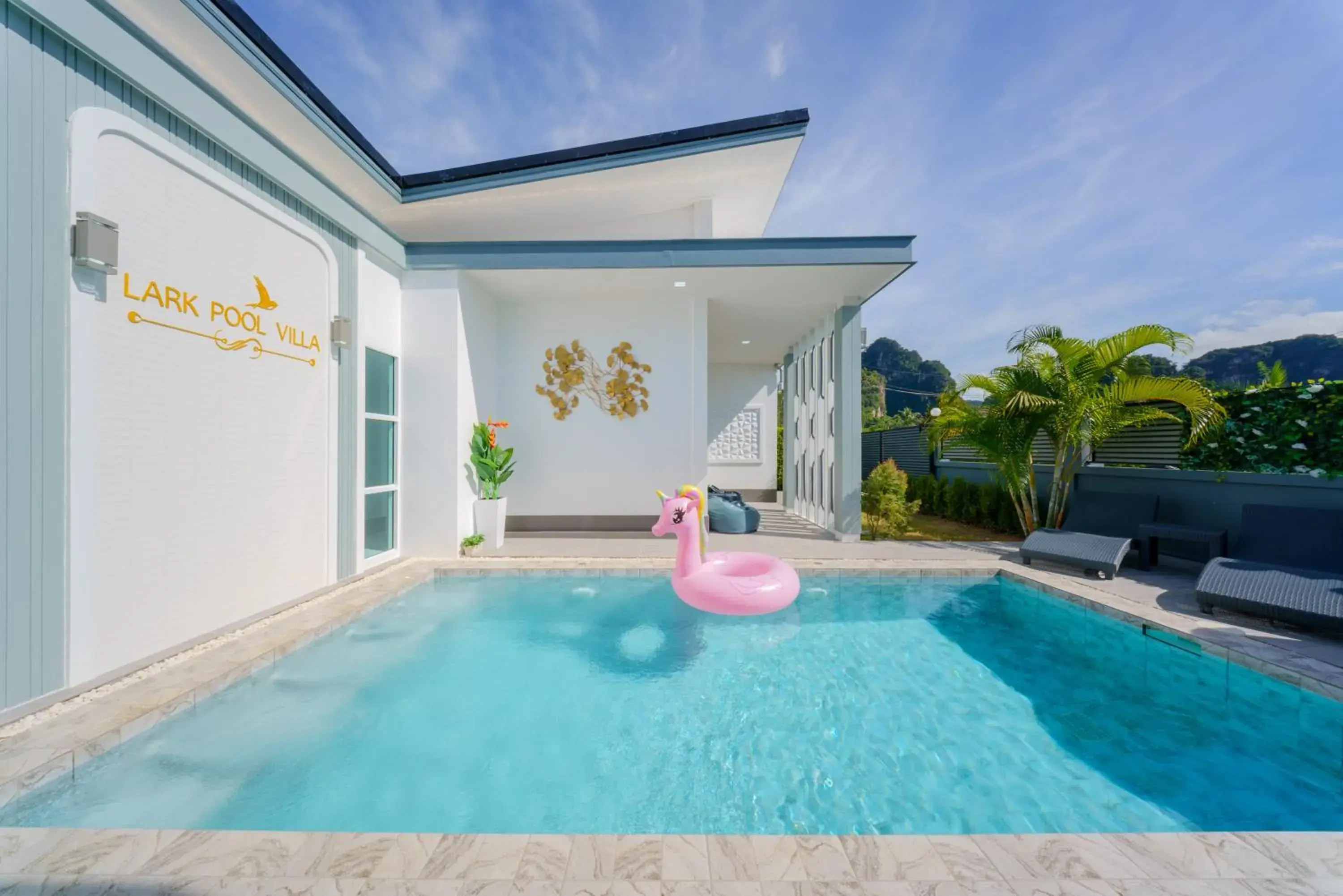 Pool view in Lark Pool Villa Aonang Krabi Pool view in Lark Pool Villa Aonang Krabi