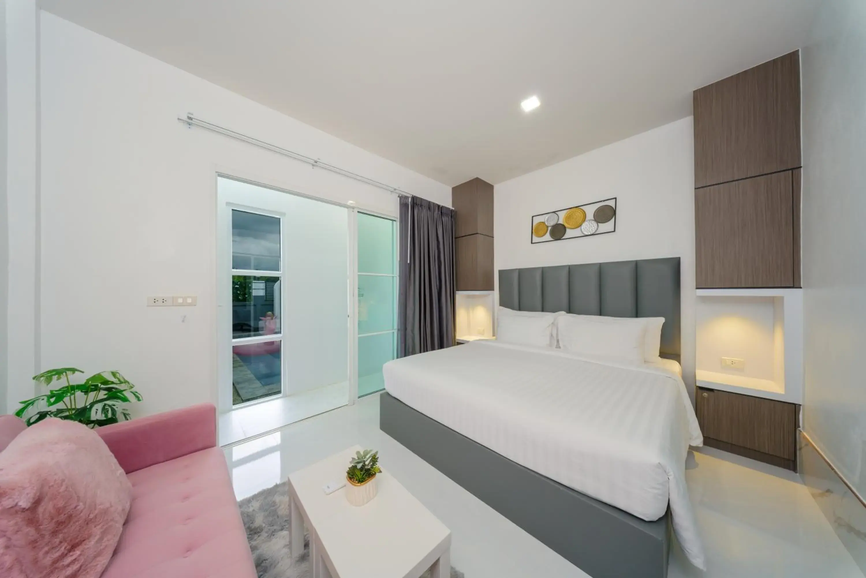 Bedroom, Bed in Lark Pool Villa Aonang Krabi Bedroom, Bed in Lark Pool Villa Aonang Krabi