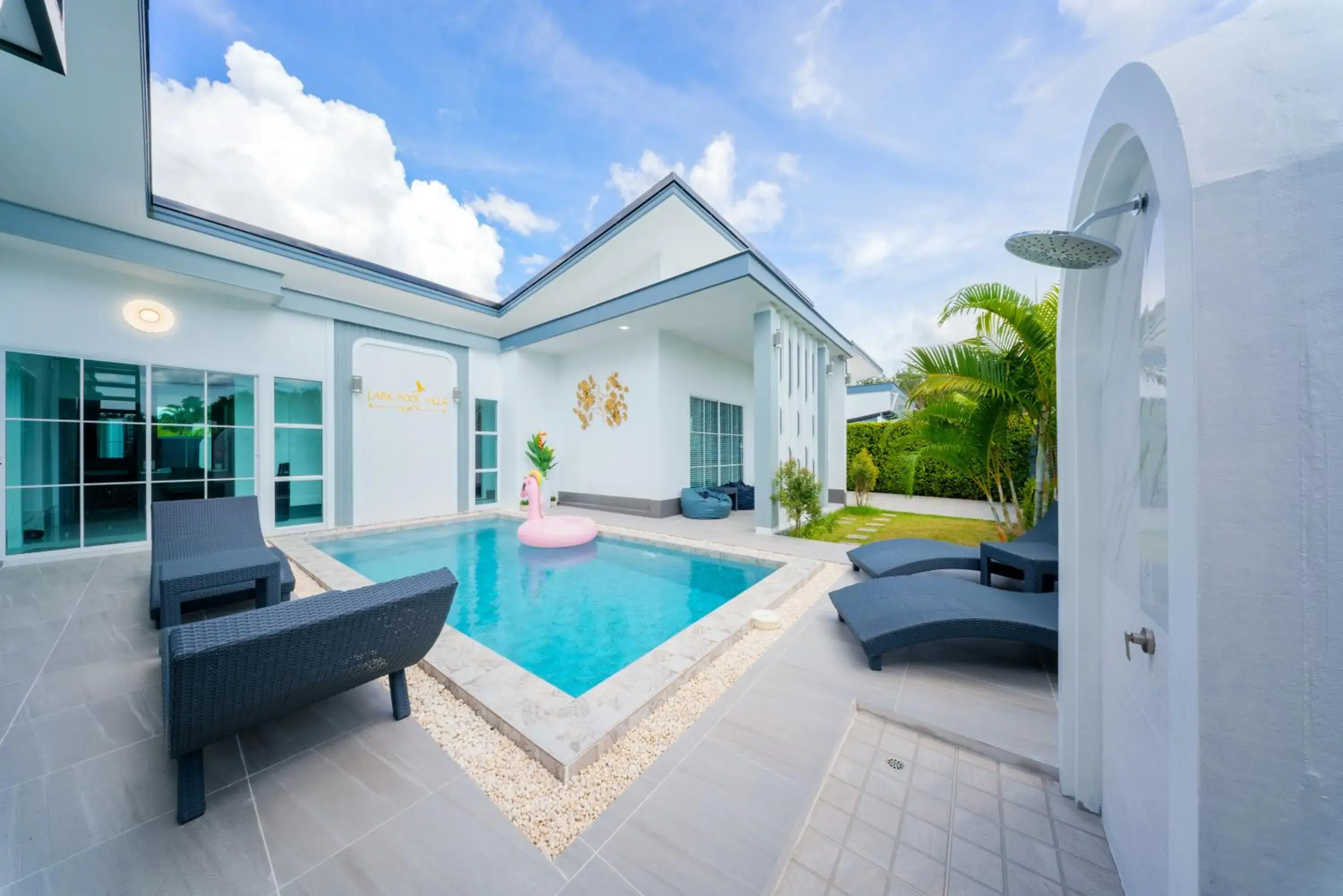 Pool view in Lark Pool Villa Aonang Krabi Pool view in Lark Pool Villa Aonang Krabi