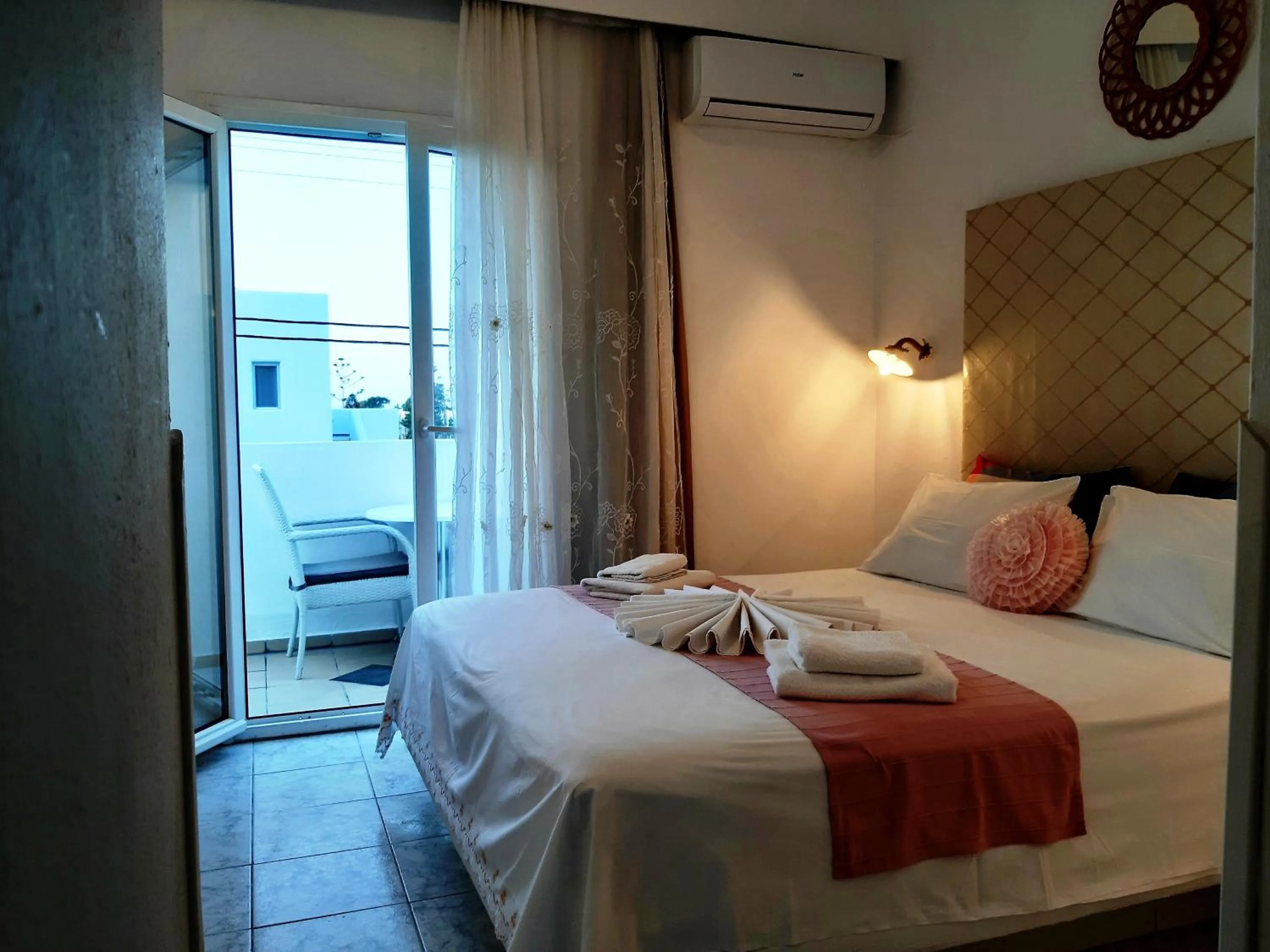 Bed in Atalos Suites