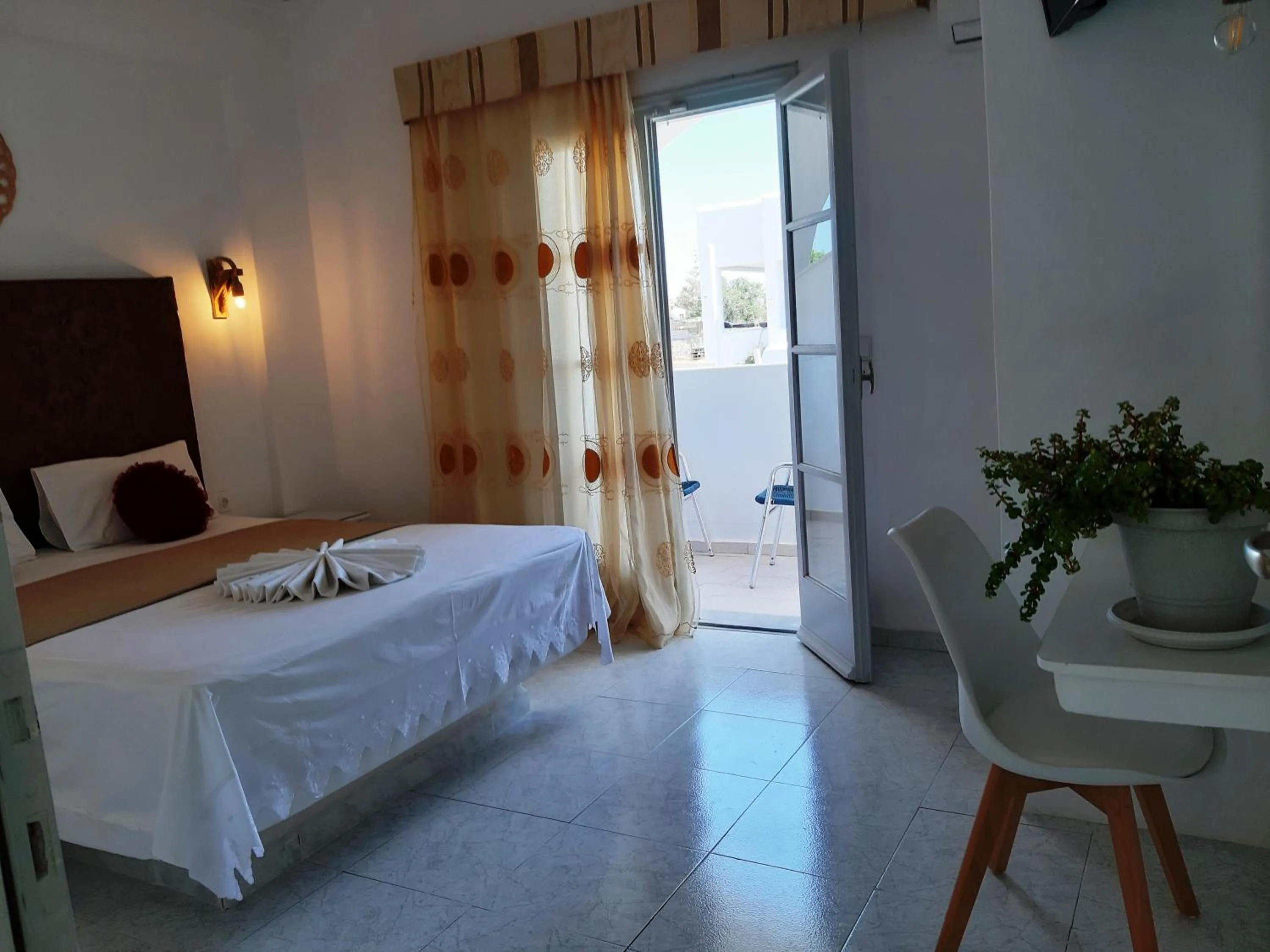 Bed in Atalos Suites