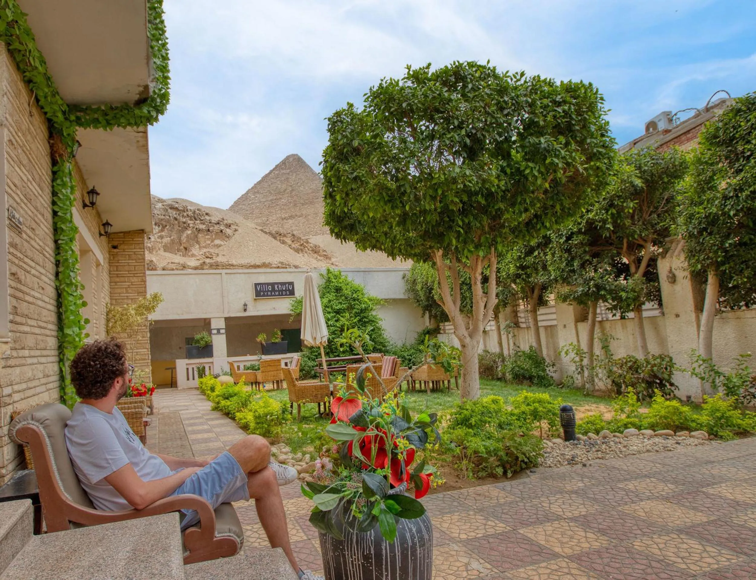 View (from property/room) in Villa Khufu Pyramids Hotel