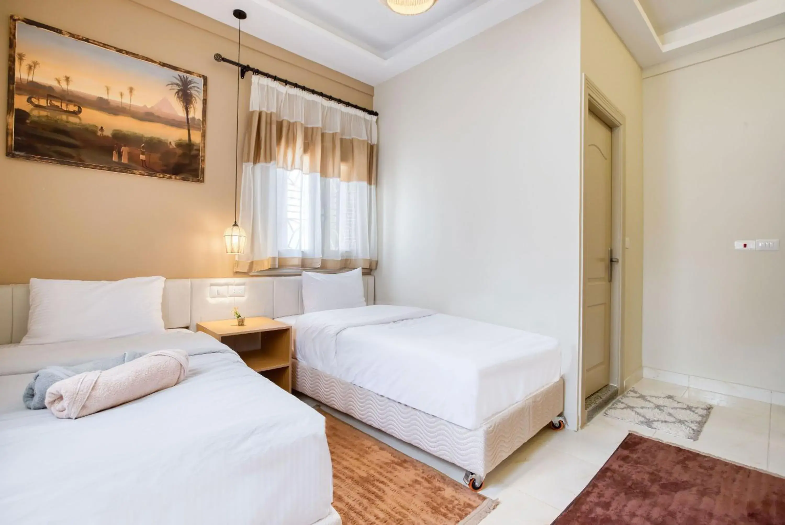 Bedroom, Bed in Villa Khufu Pyramids Hotel Bedroom, Bed in Villa Khufu Pyramids Hotel