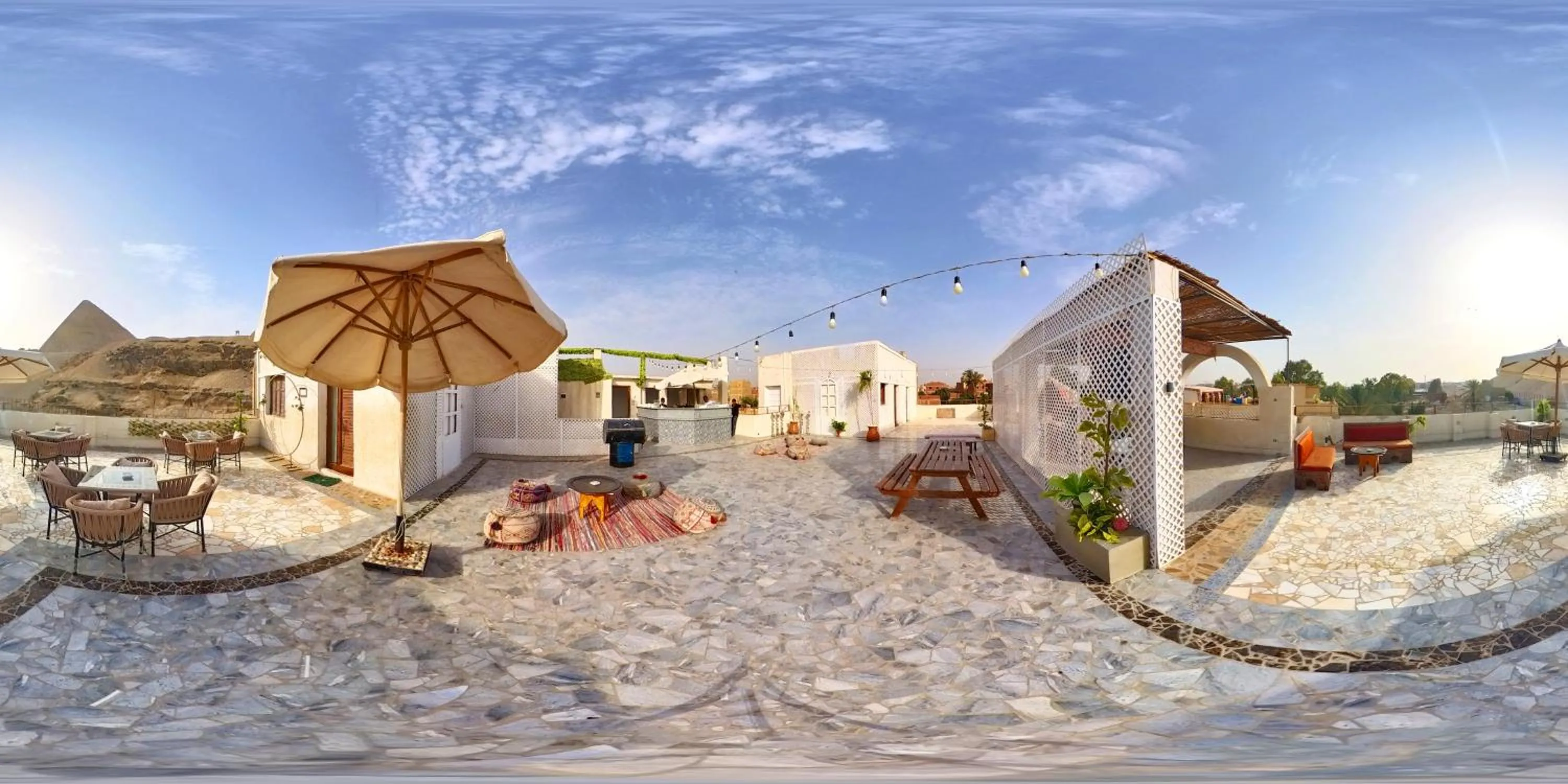 Property building in Villa Khufu Pyramids Hotel