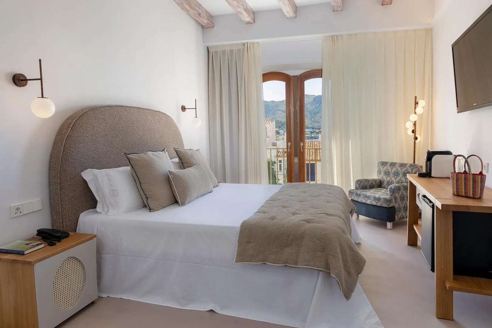 Bedroom, Bed in Hotel Spa Porto Cristo