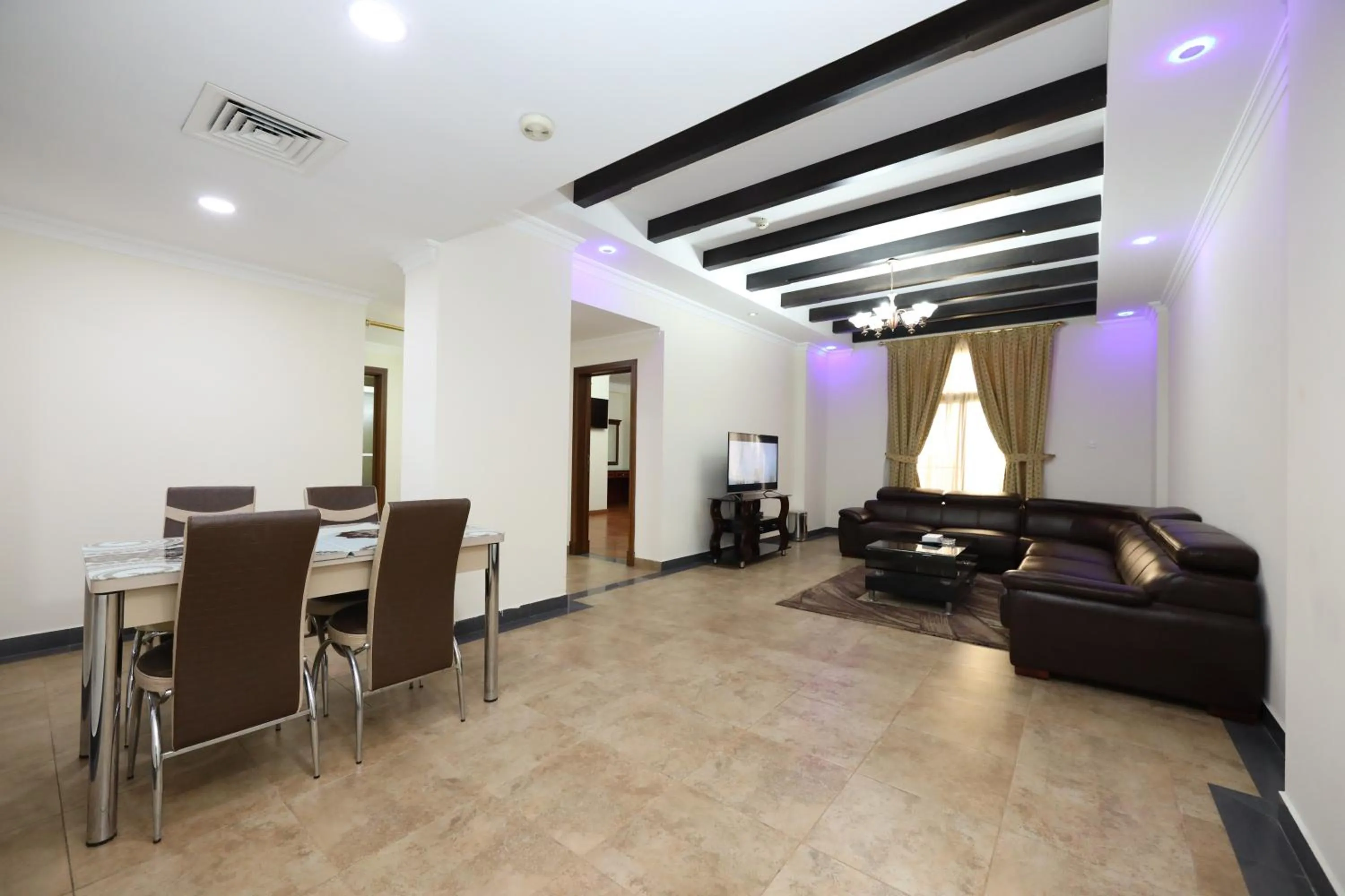 Living room in Pearl Bahrain Suites