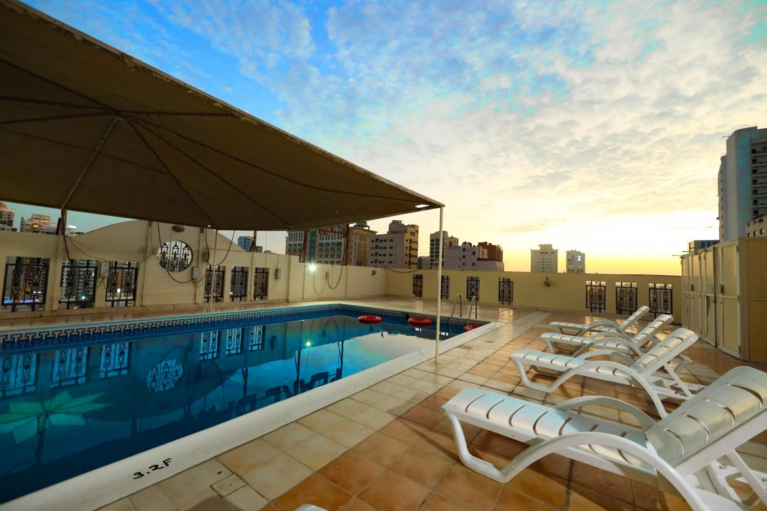 Pool view in Pearl Bahrain Suites
