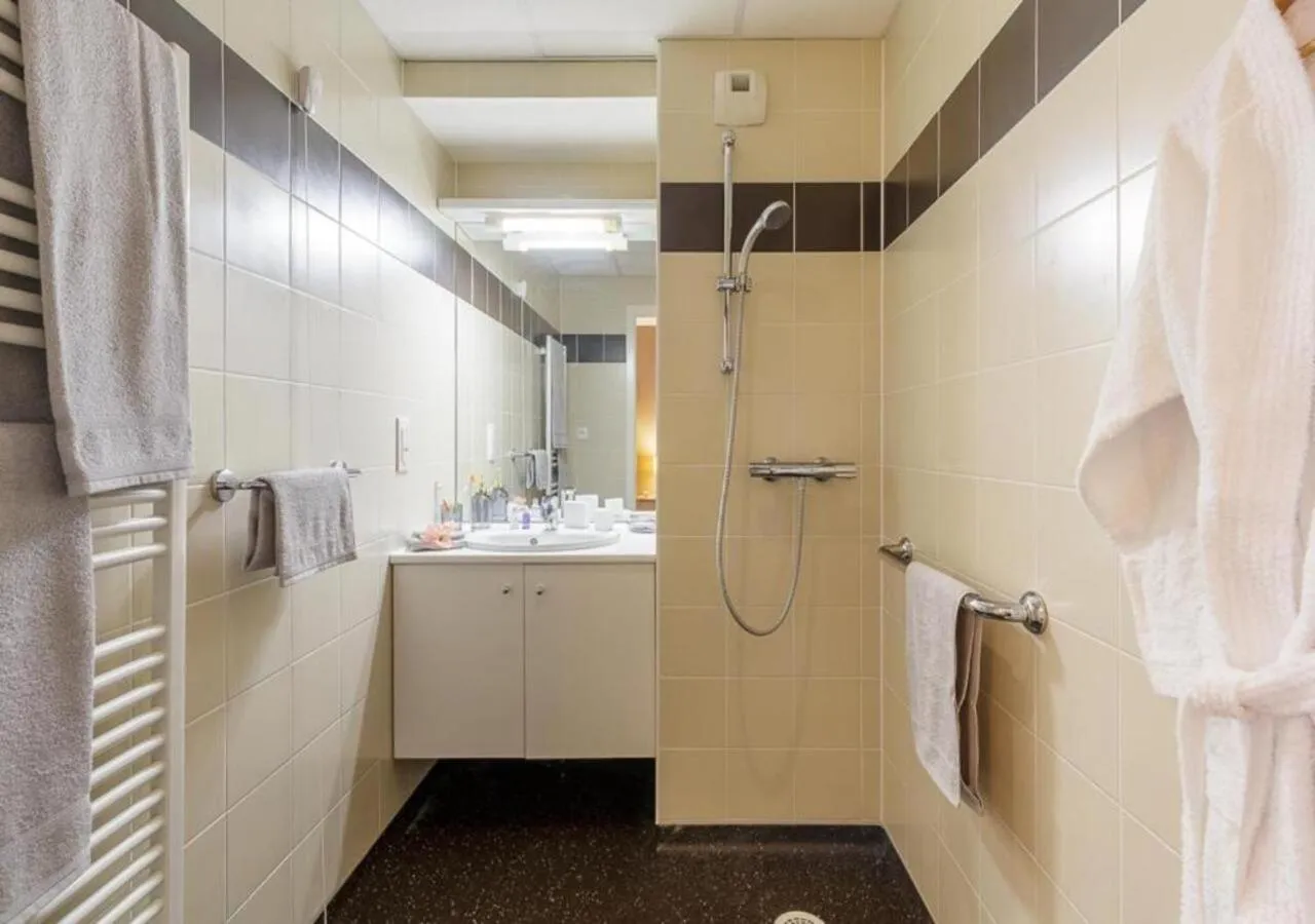 Shower in Zenao Appart'hôtels Strasbourg