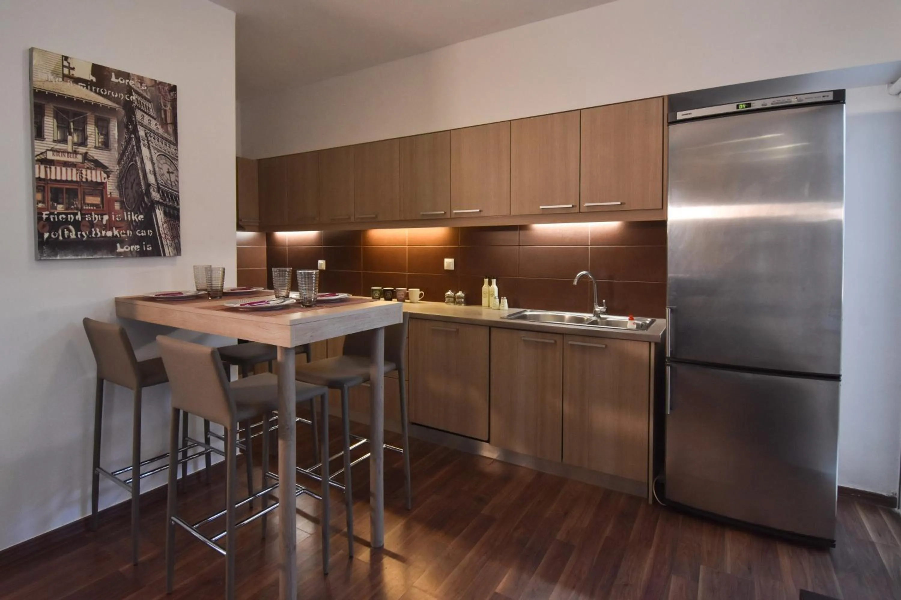 Kitchen or kitchenette in Hermes Hotel