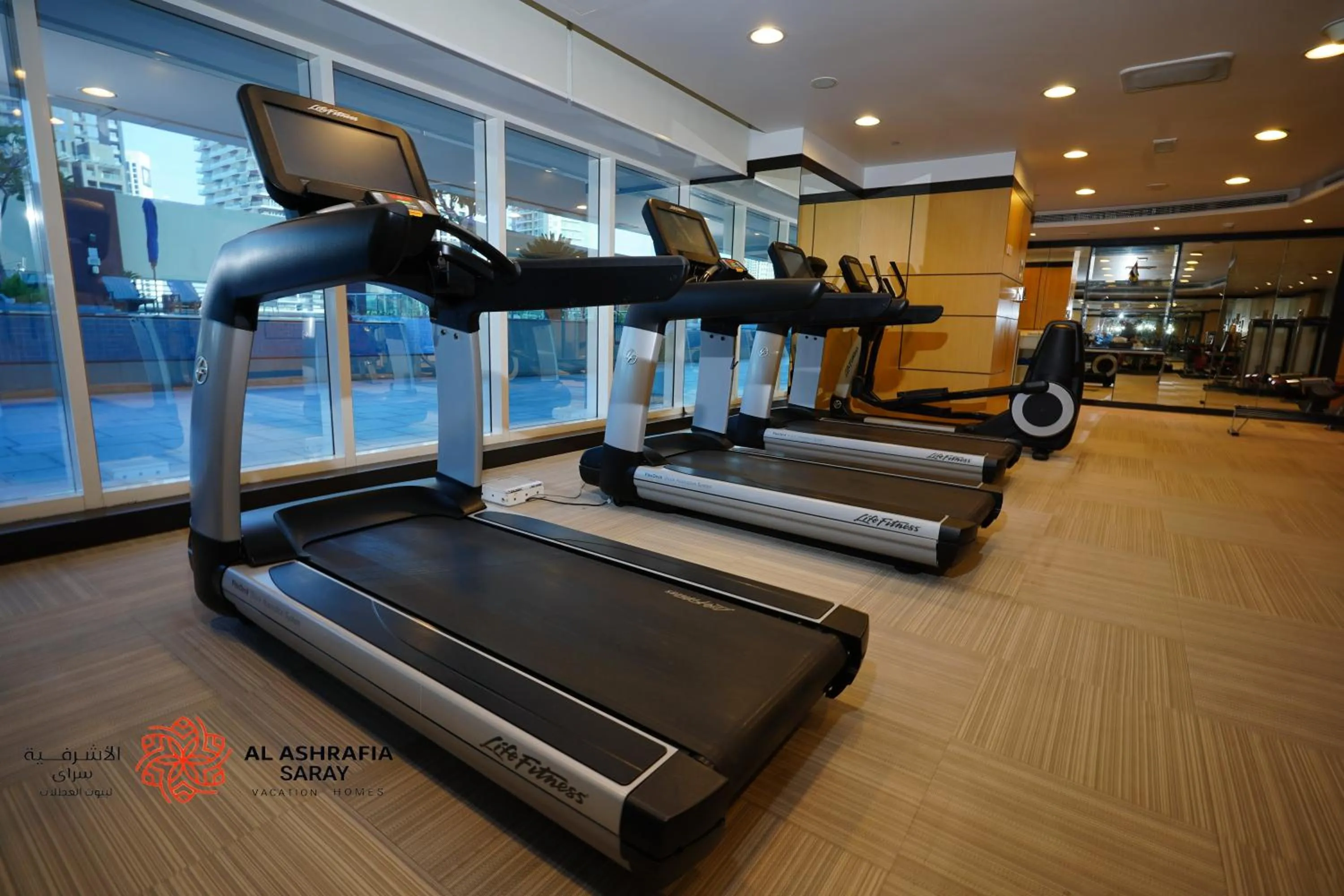 Fitness centre/facilities in Unique 1BR Apartment in Sport City