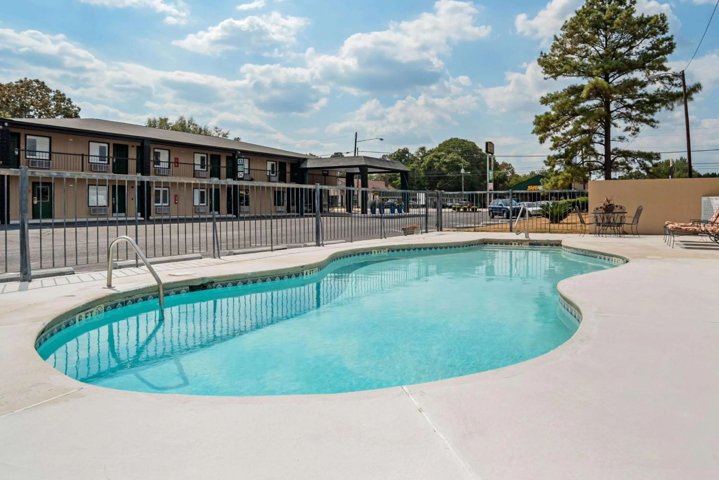 Pool view in Super 8 by Wyndham Daleville-Fort Novosel