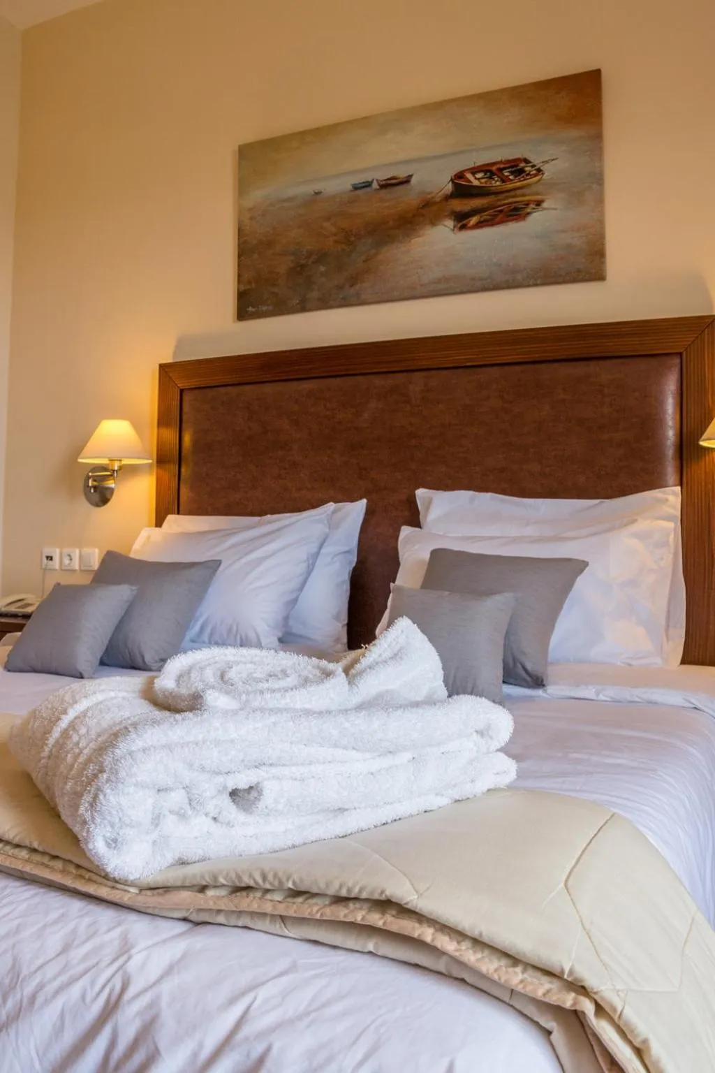 Bed in Apollo Resort Art Hotel