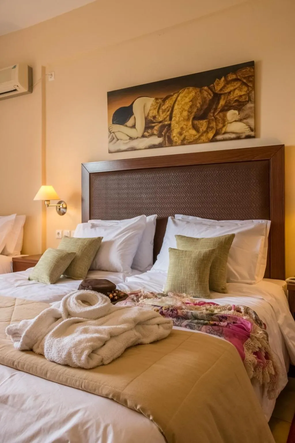 Bed in Apollo Resort Art Hotel